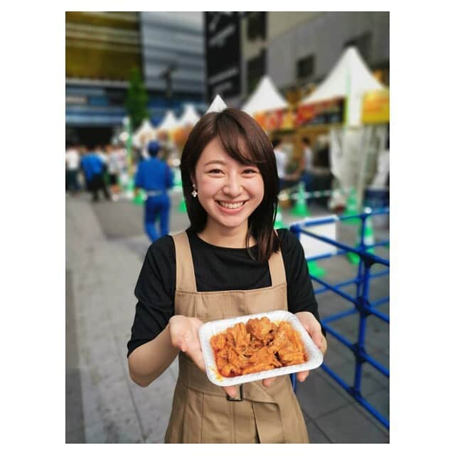 林美沙希さんのインスタグラム写真 - (林美沙希Instagram)「週末は激辛グルメ祭りに行ってきました☺️ #激辛グルメ祭り#新宿#明日までらしいです#ホルモン#アラビアータ#小籠包#餃子#汗かいたせいか#変な前髪#くるん#林美沙希」5月19日 22時07分 - misaki0hayashi