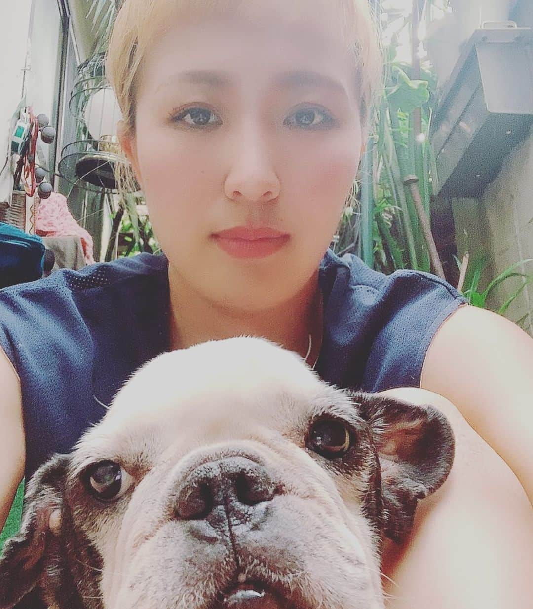 丸山桂里奈さんのインスタグラム写真 - (丸山桂里奈Instagram)「つかの間🐶💡 きなこ、鹿肉爆食い💡元気に生きよう😻🙌🏼 らぶ、きなこ❤️ #きなこ #フレンチブルドッグ #11歳 #鹿肉爆食い #１日でも長く #生きて #がんばろー #日向ぼっこあそび #いい意味で #インスタバエ」5月19日 22時40分 - karinamaruyama