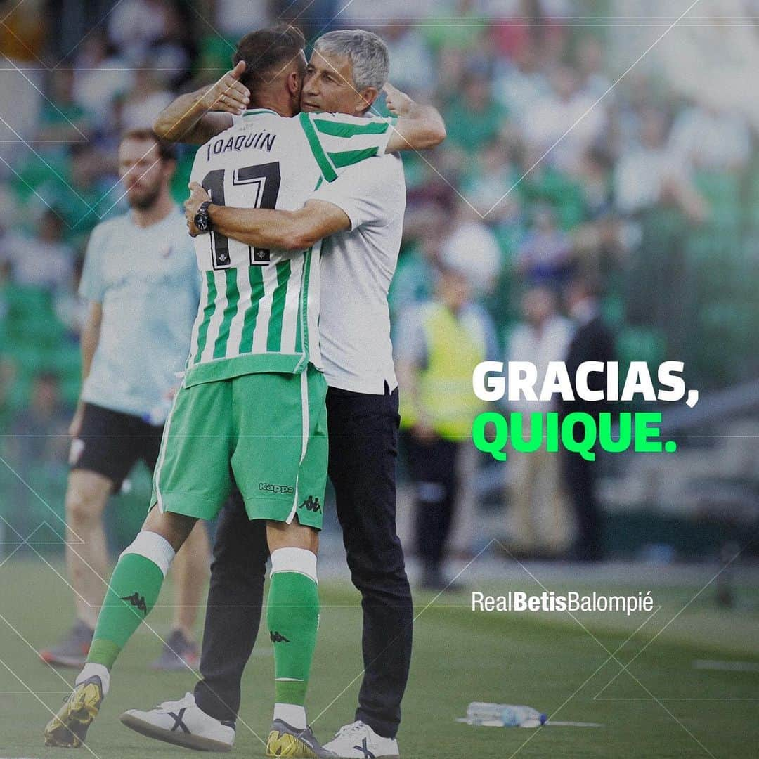 レアル・ベティスさんのインスタグラム写真 - (レアル・ベティスInstagram)「📣 OFICIAL | El #RealBetis y Quique Setién deciden no continuar juntos la próxima temporada ➡ (Link en bio)」5月19日 23時00分 - realbetisbalompie