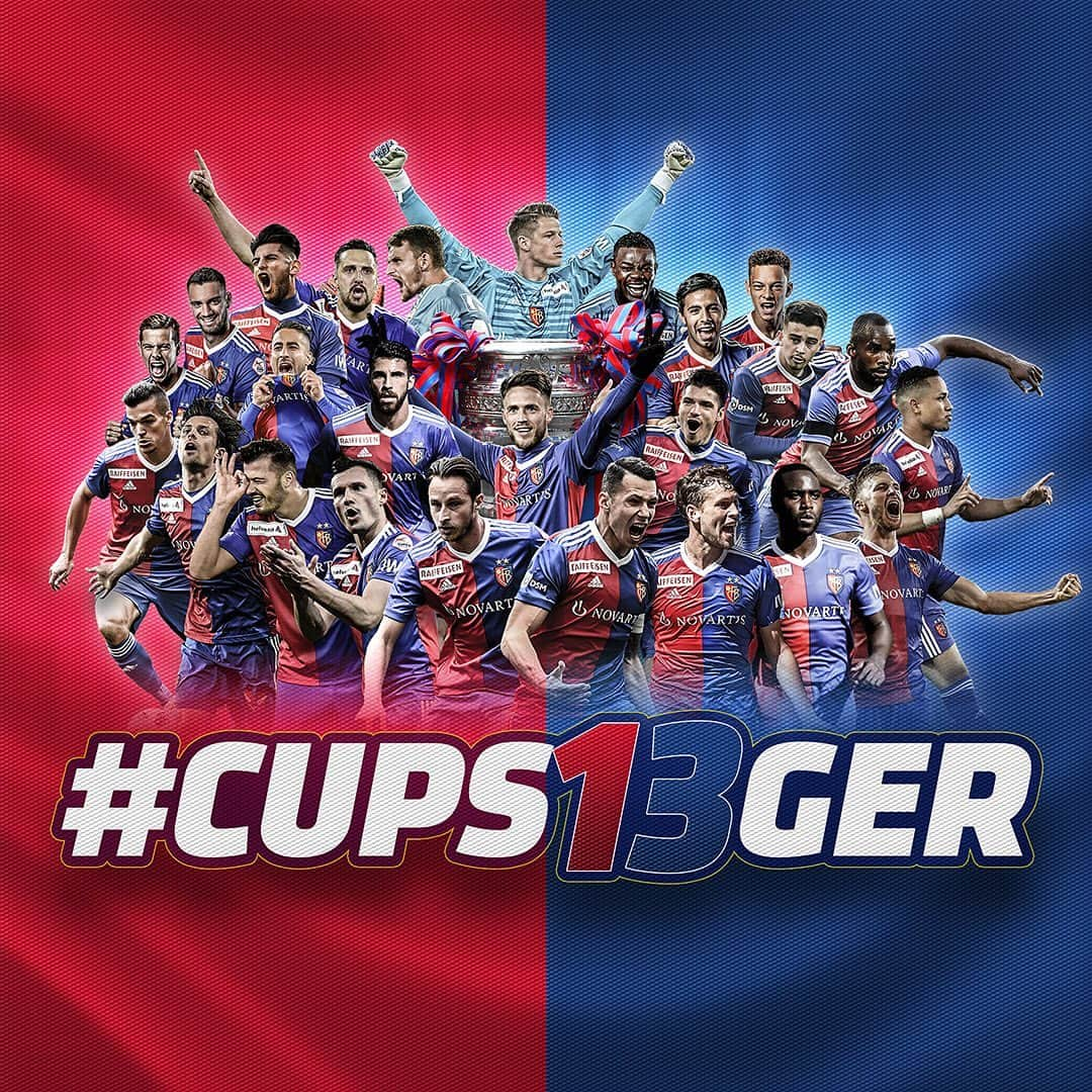 FCバーゼルさんのインスタグラム写真 - (FCバーゼルInstagram)「‪Mir sin #cups13ger 2019 🤩! Alli uff e Barfi!‬ ‪🏆🏆🏆🏆🏆🏆🏆🏆🏆🏆🏆🏆🏆 #FCBasel1893 #zämmestark」5月19日 22時56分 - fcbasel1893