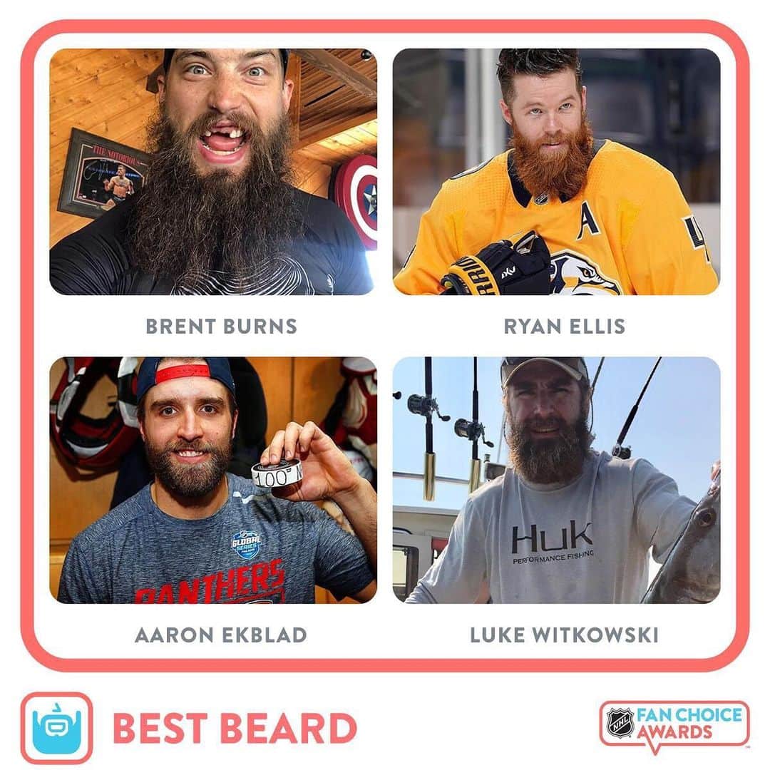 NHLさんのインスタグラム写真 - (NHLInstagram)「Beautiful facial hair all around, but there can only be one Best Beard in the League! VOTE IN BIO ☝ #NHLFanChoice」5月19日 23時15分 - nhl