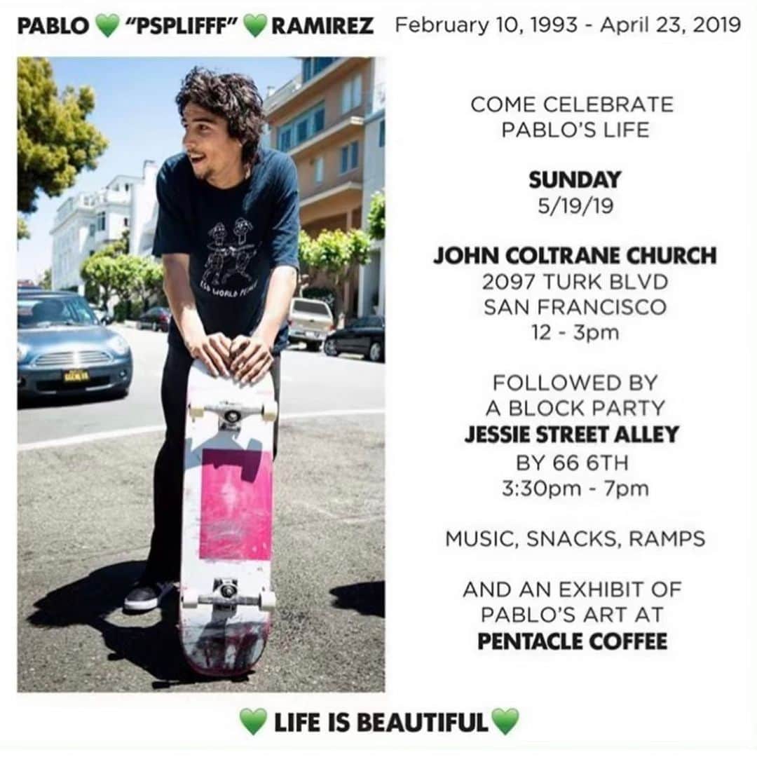 The Berricsさんのインスタグラム写真 - (The BerricsInstagram)「Saw this @hillsandwalls and felt it my my duty to repost. If in SF today please pay Pablo (@psplifff) your love and respect and celebrate the amazing things he did in his life. Gone too soon. Never forgotten. - sb」5月20日 2時11分 - berrics