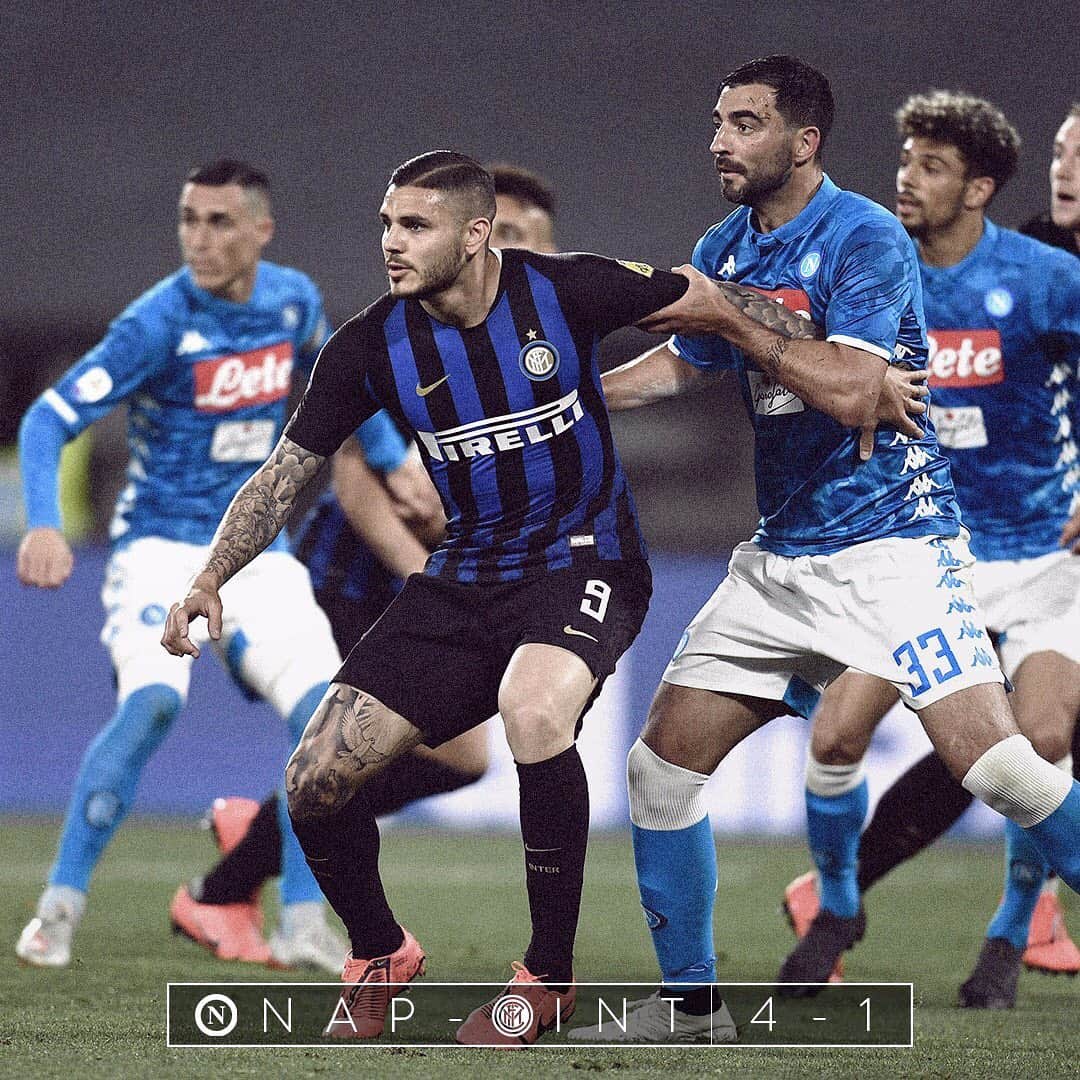 インテルナツィオナーレ・ミラノさんのインスタグラム写真 - (インテルナツィオナーレ・ミラノInstagram)「FULL TIME #NapoliInter 4-1 #Inter #ForzaInter #SerieA #Football」5月20日 5時23分 - inter