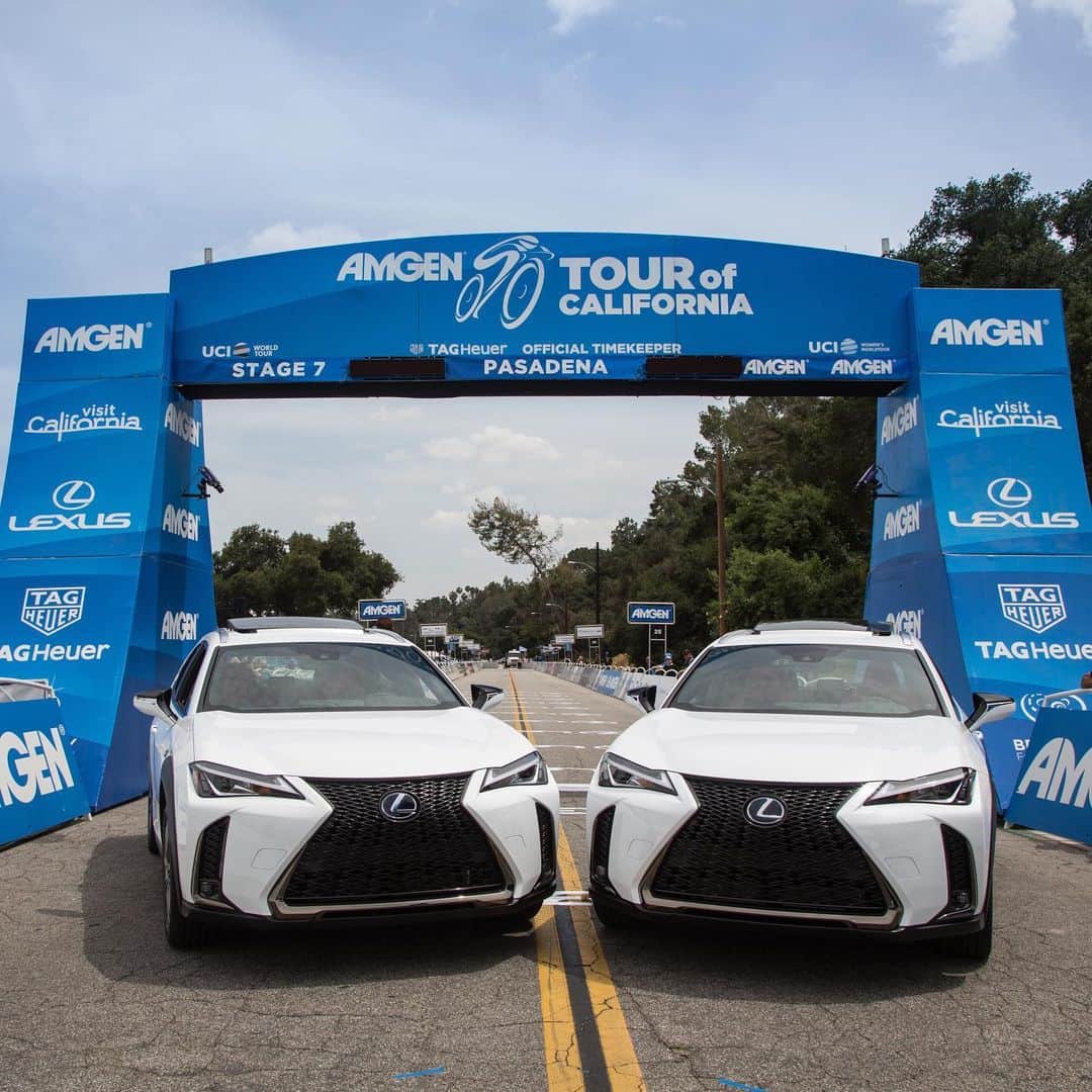 Lexus USAのインスタグラム：「Congratulations to @AnnavdBreggen and @tadejpogacar for your victories this weekend at the @AmgenTOC. #AmgenTOC #LexusUX F SPORT #LexusCycling」