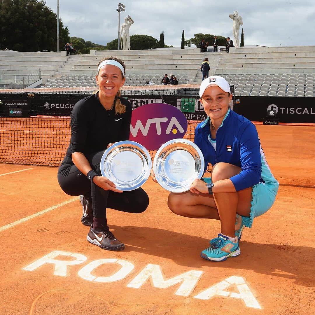 ビクトリア・アザレンカのインスタグラム：「Grazia Roma  I had a lot of fun this week  Thanks to my partner for holding it down @ashbar96  Ciao  Fino alla prossima volta ❤️」