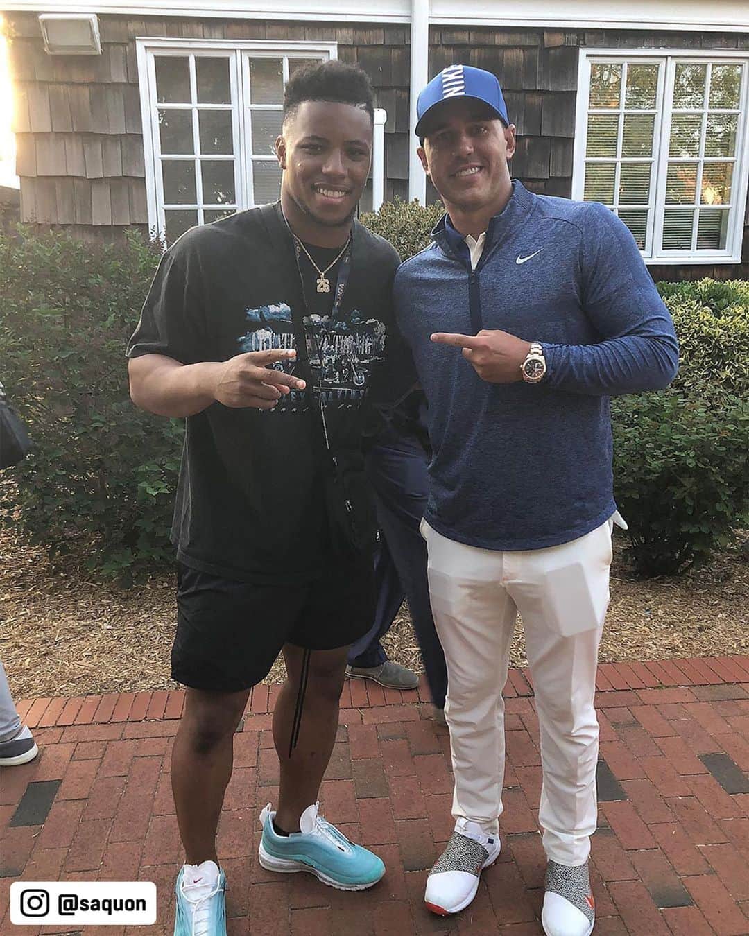 NFLさんのインスタグラム写真 - (NFLInstagram)「Rookie of the Year and back-to-back PGA Champion. 🏆🏆 (via @saquon)」5月20日 7時58分 - nfl