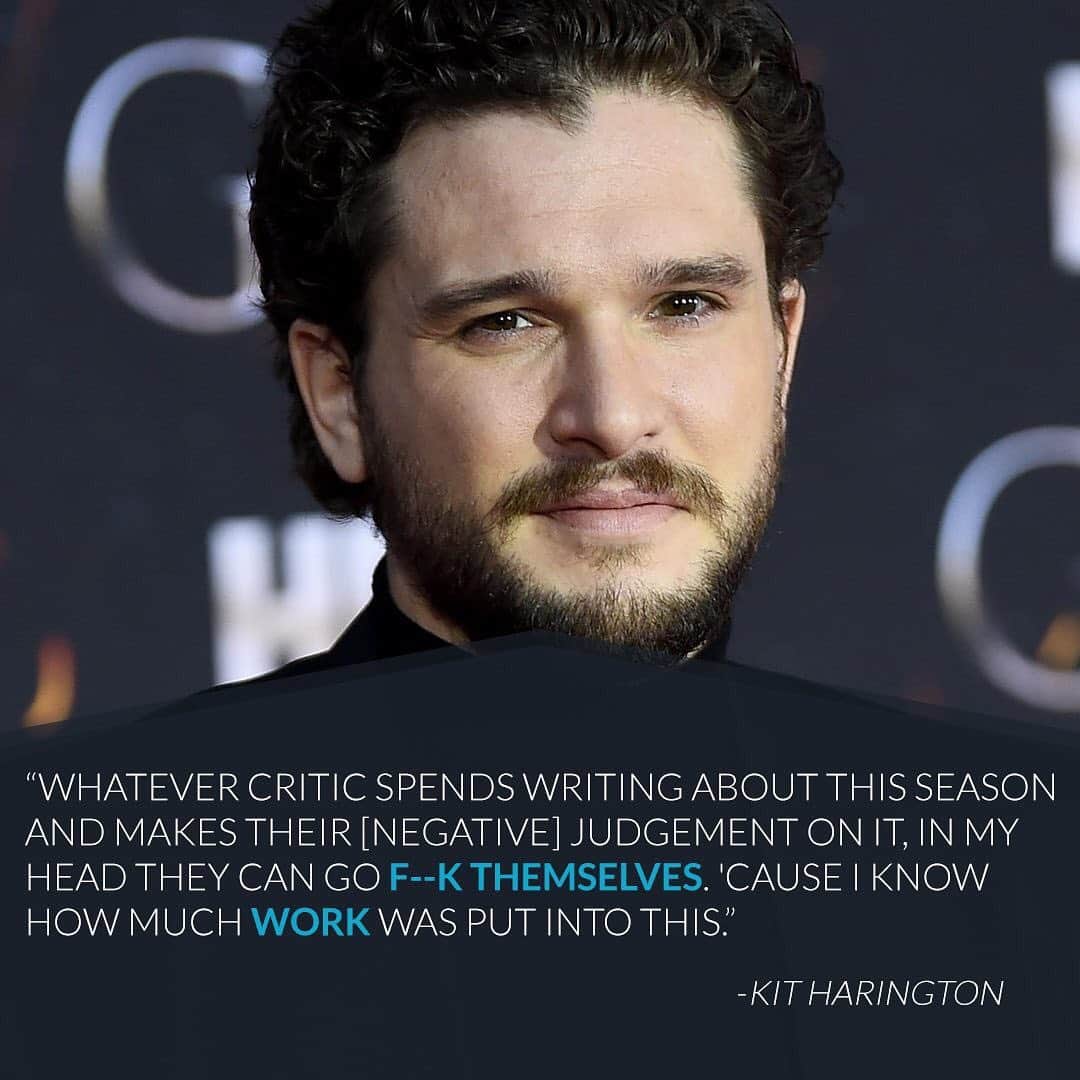 E! Onlineさんのインスタグラム写真 - (E! OnlineInstagram)「No matter what your thoughts are after tonight's final episode, Kit Harington will always stay loyal to t̶h̶e̶ ̶N̶o̶r̶t̶h̶ the show. #GameofThrones (📷: Getty Images)」5月20日 11時31分 - enews