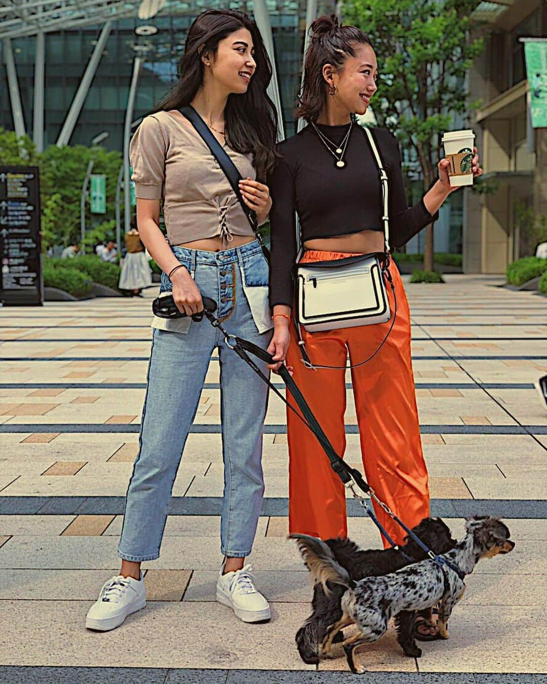 愛菜さんのインスタグラム写真 - (愛菜Instagram)「Day Off 🧡 . . new🌟 CHARLES & KEITH bag & sandal @charleskeith_jp デザインもどれも すごく可愛いくて 使いやすくて履きやすいし ヘビロテお気に入り💋 . . エミリとわんちゃん達とも 会えて良い休日だったよ🐶🎶 . . #ImwithCHARLESKEITH #fashion #orange」5月20日 11時50分 - ainaaa0622