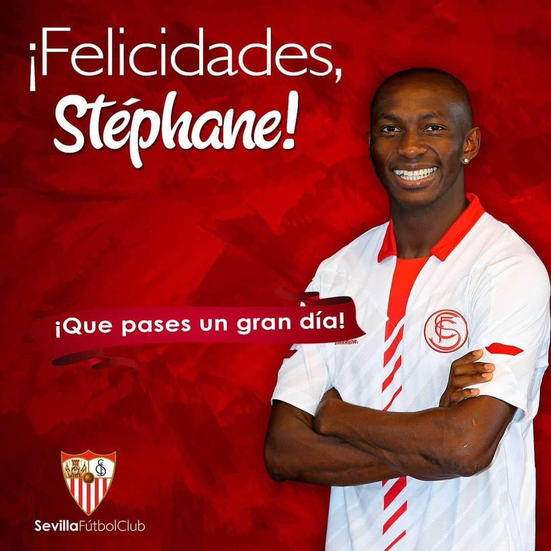 セビージャFCさんのインスタグラム写真 - (セビージャFCInstagram)「No se nos olvida aquel cabezazo con destino a Turín... ❤⚽️ ¡¡¡Muchas felicidades, @stephmbia25!!! 🇨🇲🎉🎈 #WeareSevilla」5月20日 22時02分 - sevillafc