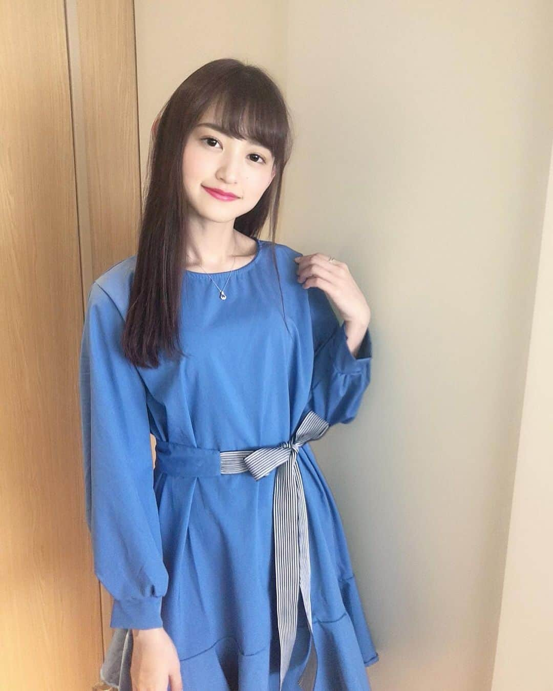 立花玲奈さんのインスタグラム写真 - (立花玲奈Instagram)「. . 久しぶりの #玲奈コーデ 👗💙 . #PINKLUSH （ @pinklush.jp ）さんのワンピース！どのお洋服もデザインがほんとに可愛い😳✨ . . #fashion #ootd #cordinate #outfit #ファッション #コーデ #ワンピース #hairstyle #haircolor #hairmake #makeup #옷스타그램 #오오티디 #데일리록 #코디 #팔로우 #셀피 #韓国ファッション #koreanfashion #被写体 #彼女感 #立花玲奈」5月20日 15時40分 - _rena615