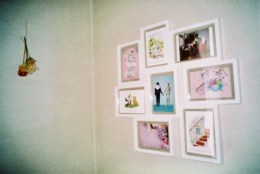 森高愛さんのインスタグラム写真 - (森高愛Instagram)「#film . なんとか、撮れてはいました！笑 現像するまで分からないのってとてもドキドキするね…☺︎✌︎ 私の部屋の一部。ここは良く写ってるかな。 その時のお気に入りのポストカードを入れてるよん❤︎ . #ドライフラワー #ポストカード」5月20日 16時45分 - ai_moritaka_official