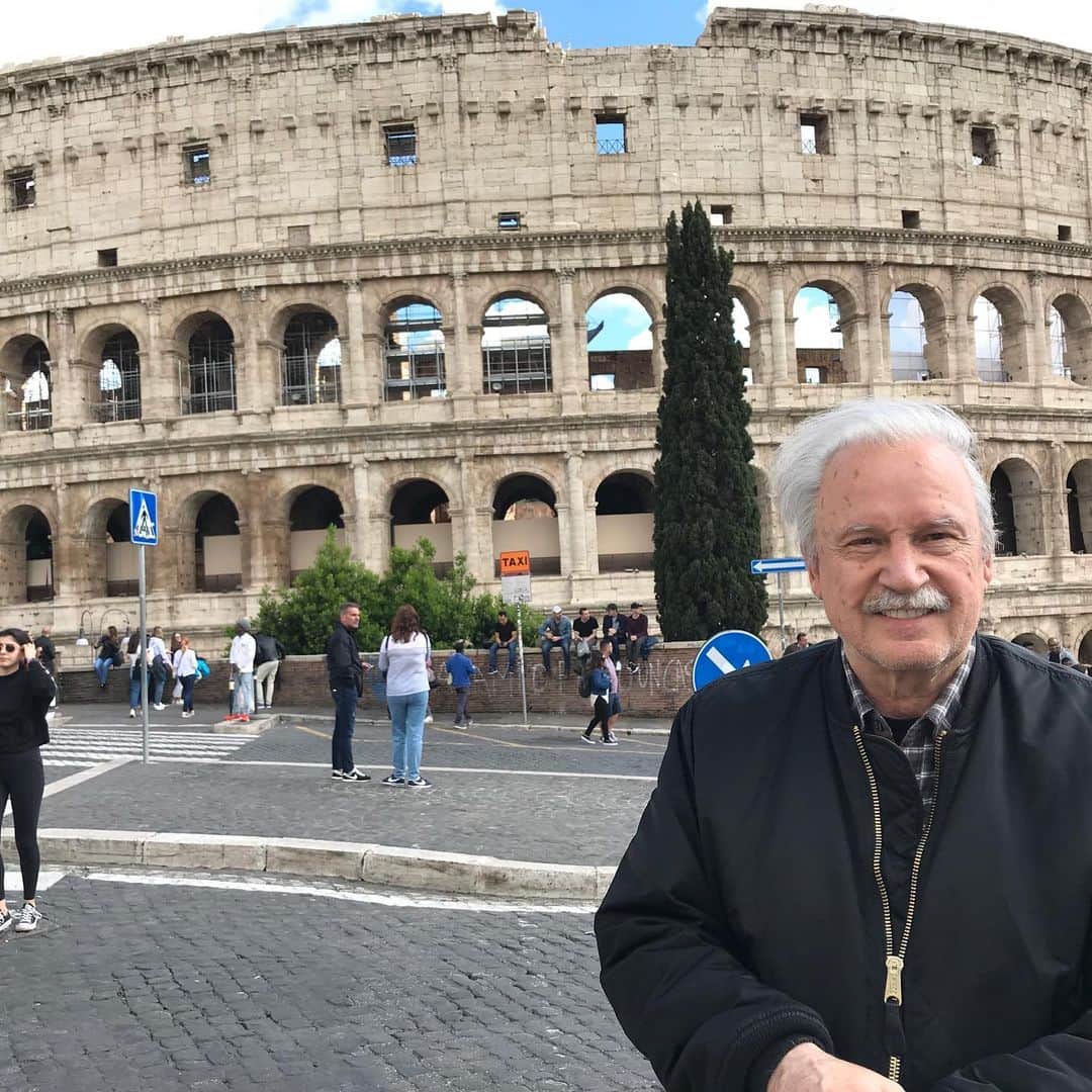 ジョルジオ・モロダーのインスタグラム：「Roma, eravate meravigliosi! 😎On to Amsterdam, Paris and Copenhagen now! 🚀」