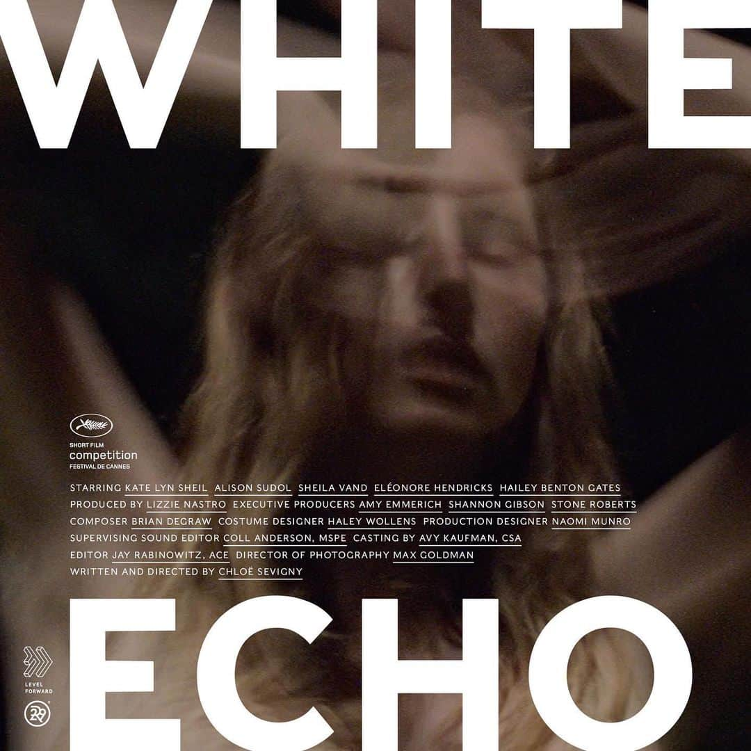 クロエ・セヴィニーさんのインスタグラム写真 - (クロエ・セヴィニーInstagram)「My latest short film White Echo will be playing with 10 other films from around the world this Friday May 24th at the Salle Debussy at 11am and 2pm as part of courts métrages compétition. Congrats to all the film makers. Undying gratitude to @refinery29 and #shadowbox for supporting emerging female film makers. #whiteecho @festivaldecannes」5月20日 19時28分 - chloessevigny