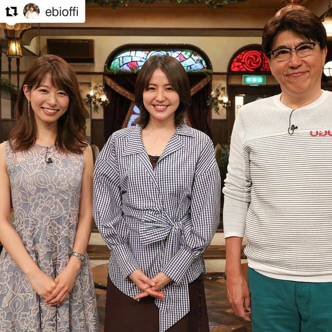 岡山放送さんのインスタグラム写真 - (岡山放送Instagram)「#Repost @ebioffi (@get_repost) ・・・ 憧れの長澤まさみさん❤️ 夢のような時間でした！  今夜のたいむとんねるは 絶対にうまいご飯スペシャル‼️ 皆さんの好きなご飯のおともは なんですか？🤤 5月20日(月) 23:00～23:40 ぜひご覧ください✨  #長澤まさみ さん #石橋貴明 さん #海老原優香 #たいむとんねる #ごはん#おとも #まだ見ぬ強豪ご飯のおともをご紹介します #天むすと鮭おにぎりが好き #フジテレビ #FNS #OHK 岡山放送」5月20日 19時35分 - ohk_official