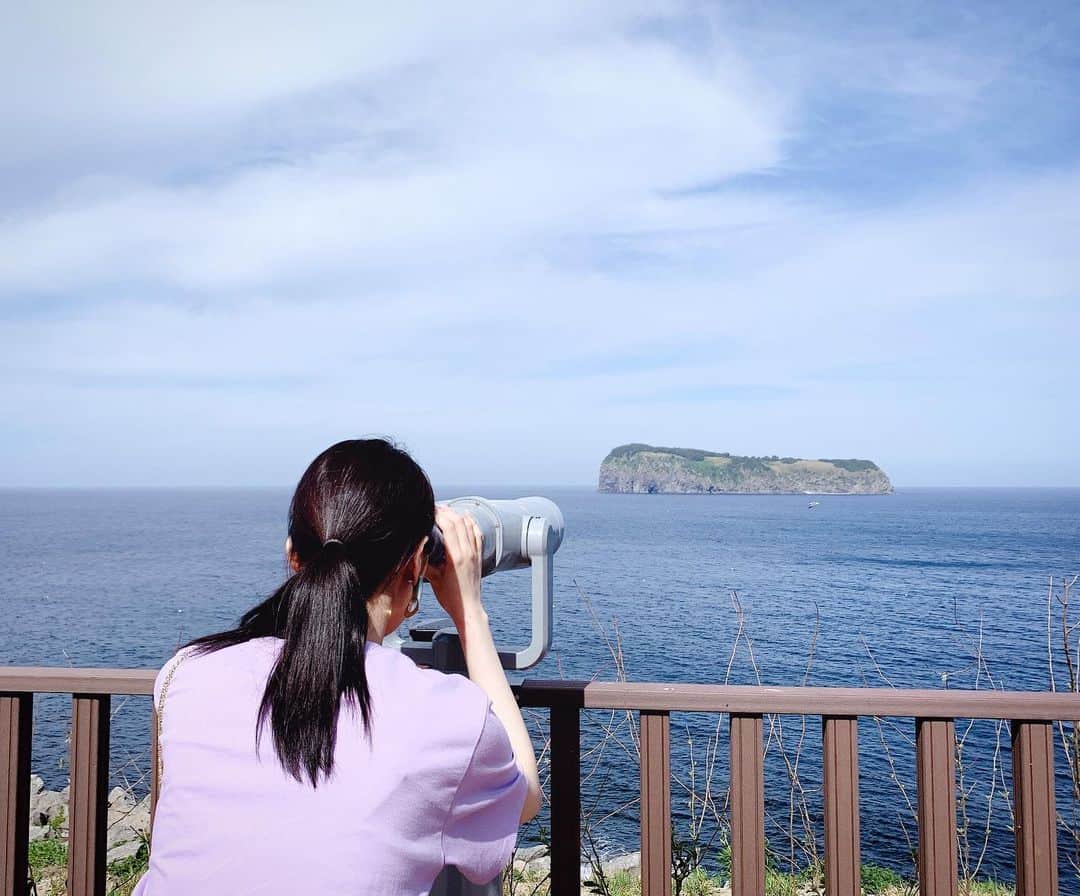 リジ のインスタグラム：「죽도를 나중엔 꼬옥 가봐야지💜」