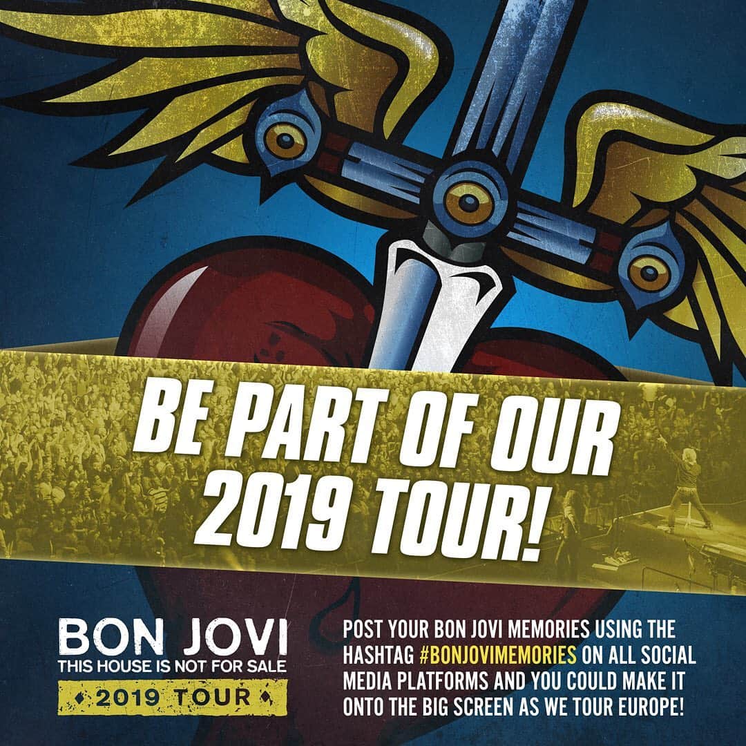 Bon Joviさんのインスタグラム写真 - (Bon JoviInstagram)「We want you to be part of our 2019 tour! Submit your favorite Bon Jovi memories using #bonjovimemories for a chance to be on the big screen at our concerts and bonjovi.com. Tag your friends below so they can also share their memories with us!」5月21日 7時32分 - bonjovi