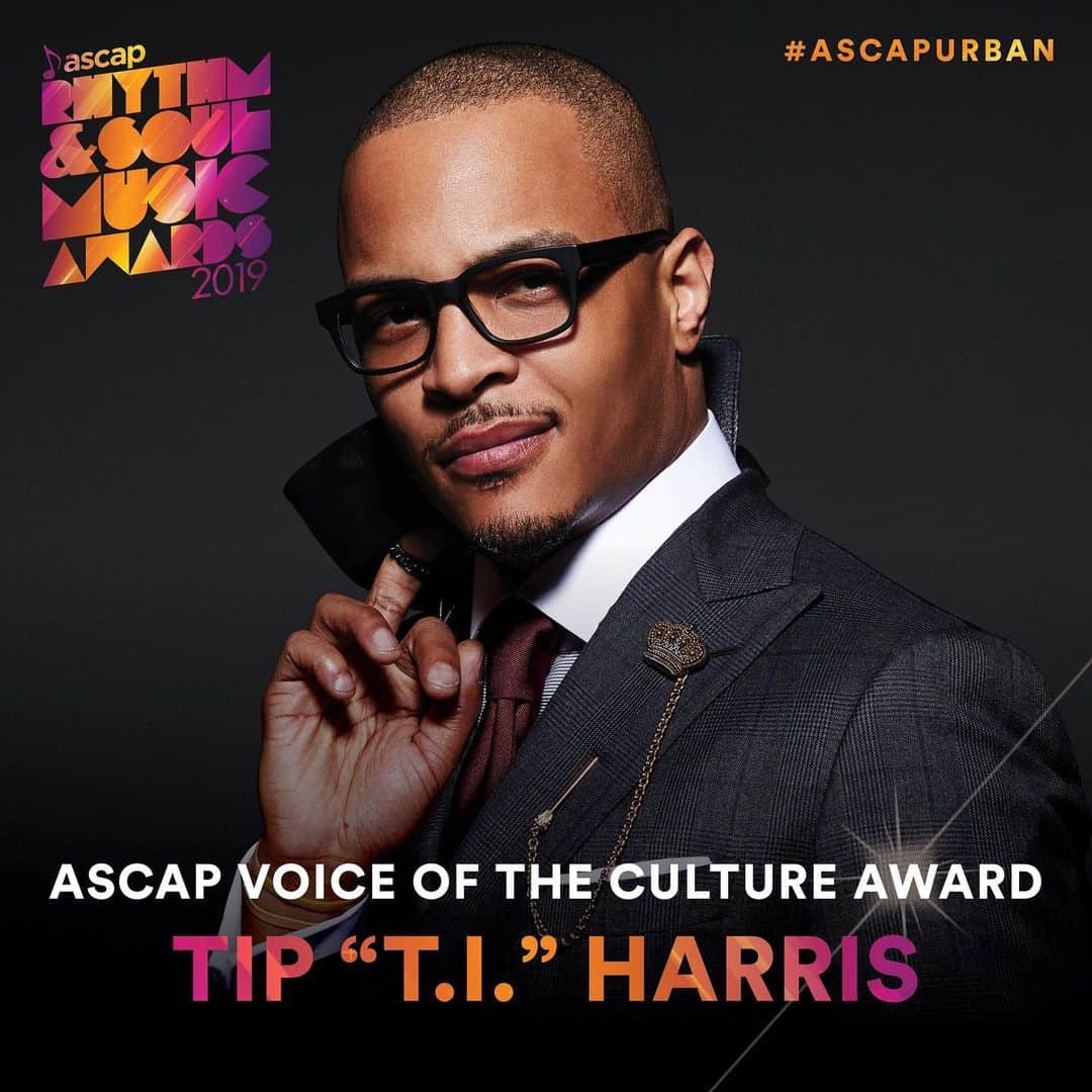 ASCAPさんのインスタグラム写真 - (ASCAPInstagram)「The inaugural #ASCAP Voice of the Culture Award will be given to #TI at the #ASCAPUrban Awards on June 20 in LA.」5月21日 7時47分 - ascap