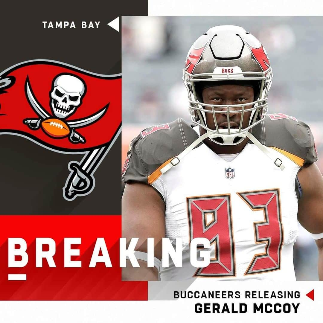 NFLさんのインスタグラム写真 - (NFLInstagram)「The @buccaneers are releasing DT Gerald McCoy after nine seasons. (via @rapsheet) 📷: Greg Trott/AP」5月21日 8時05分 - nfl