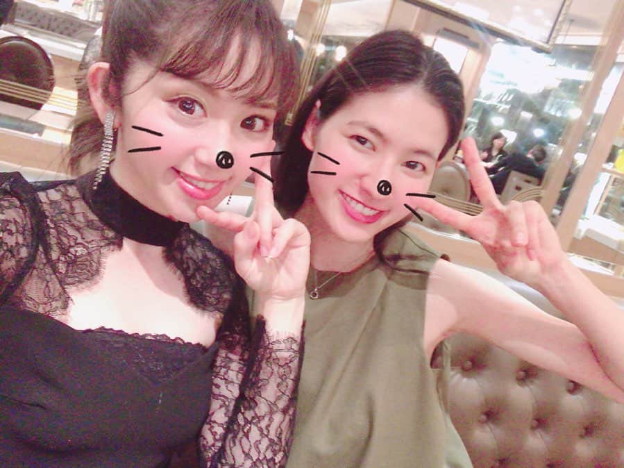 河瀬鮎美のインスタグラム：「パーチーでした❤️💃✨ #party #with#鈴鹿が育んだ#178㎝#モデル#model #時差投稿 #seacret」