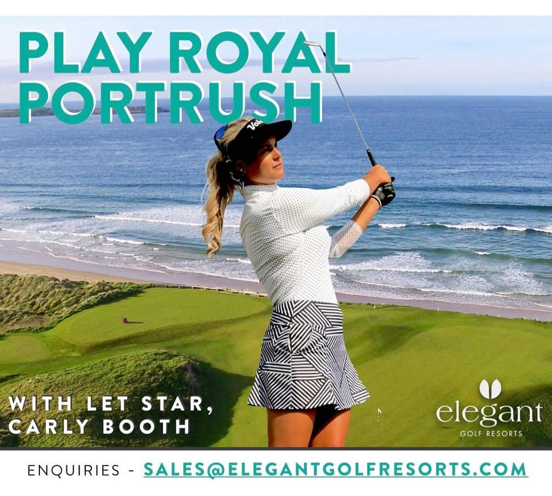 カーリー・ブースさんのインスタグラム写真 - (カーリー・ブースInstagram)「Get in touch with sales@elegantgolfresorts.com and play @royalportrushgolfclub with me. Check out www.elegantgolfresorts/carly-booth for more details.  I can’t wait to see you there. 💕」5月21日 0時00分 - carlyabooth