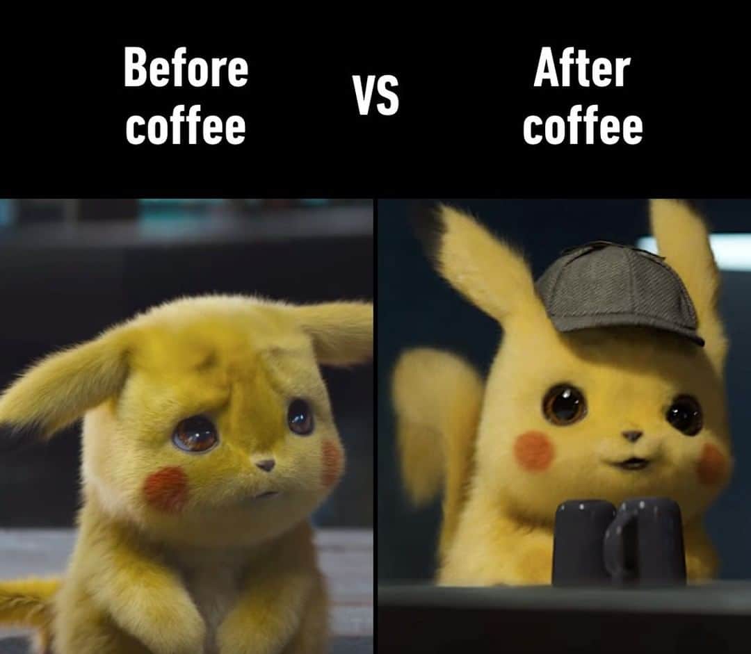 9GAGさんのインスタグラム写真 - (9GAGInstagram)「The one thing that makes my Monday better⠀ #detectivepikachu #monday #coffee」5月21日 0時01分 - 9gag