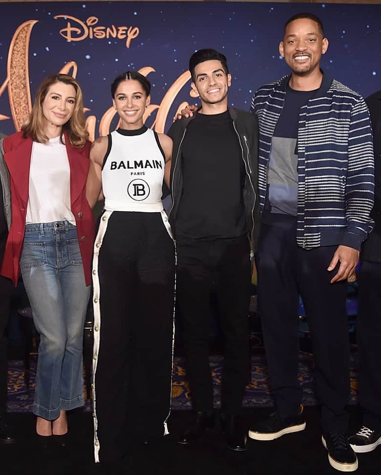 Just Jaredさんのインスタグラム写真 - (Just JaredInstagram)「The stars of @disneyaladdin step out for a press junket in Los Angeles ahead of the film’s release this weekend! #NasimPedrad #NaomiScott #MenaMassoud #WillSmith #Aladdin Photo: Getty」5月21日 0時51分 - justjared