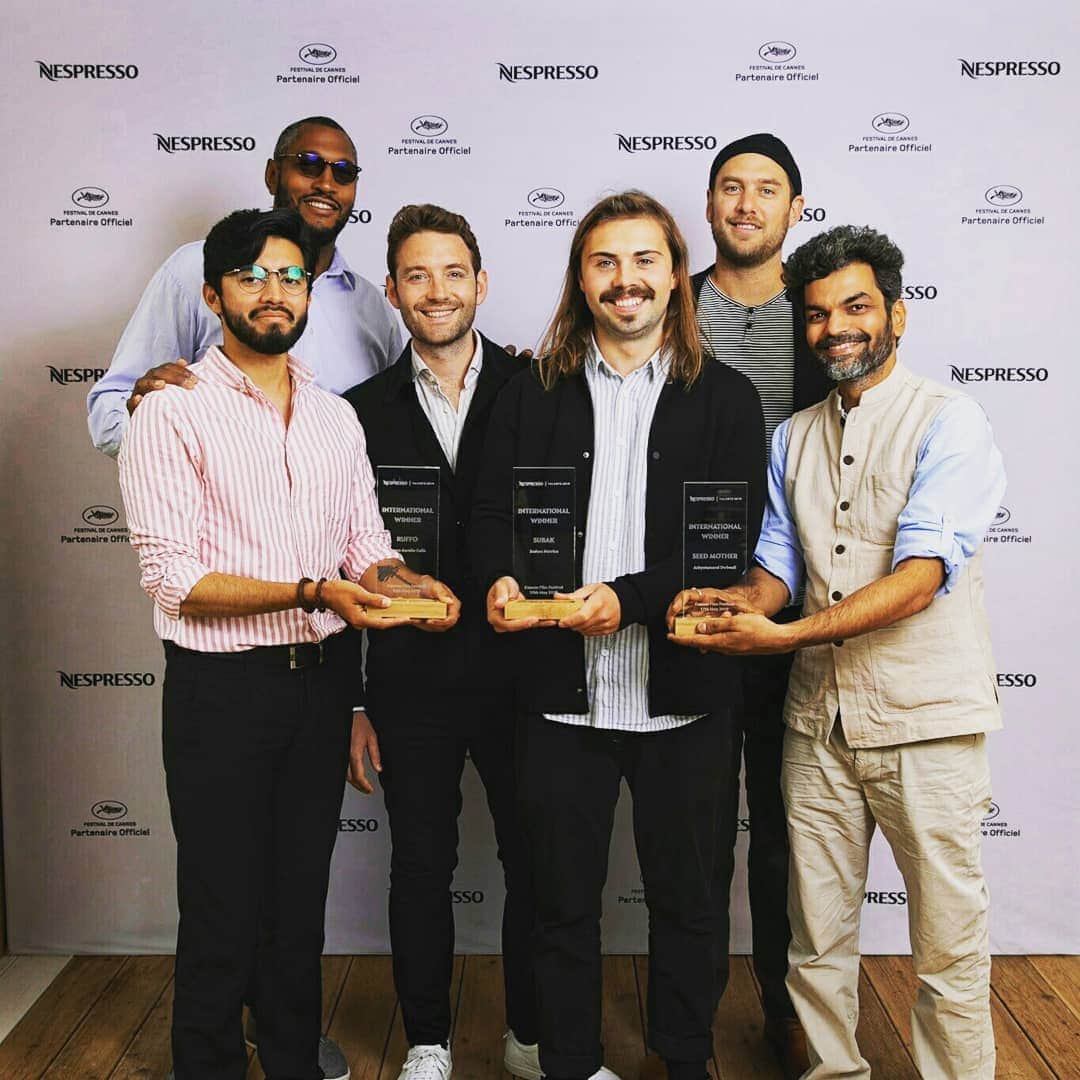 Nespressoさんのインスタグラム写真 - (NespressoInstagram)「They won the Nespresso Talents contest in 2019 and they celebrated it at Cannes Film Festival. Congratulations to the winners and a huge thank you to our international jury.  Discover the winning videos on www.nespresso.com/talents」5月21日 0時55分 - nespresso