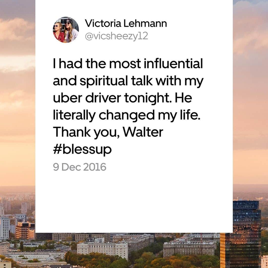 Uberさんのインスタグラム写真 - (UberInstagram)「We all need a driver like Walter in our life.」5月21日 1時18分 - uber