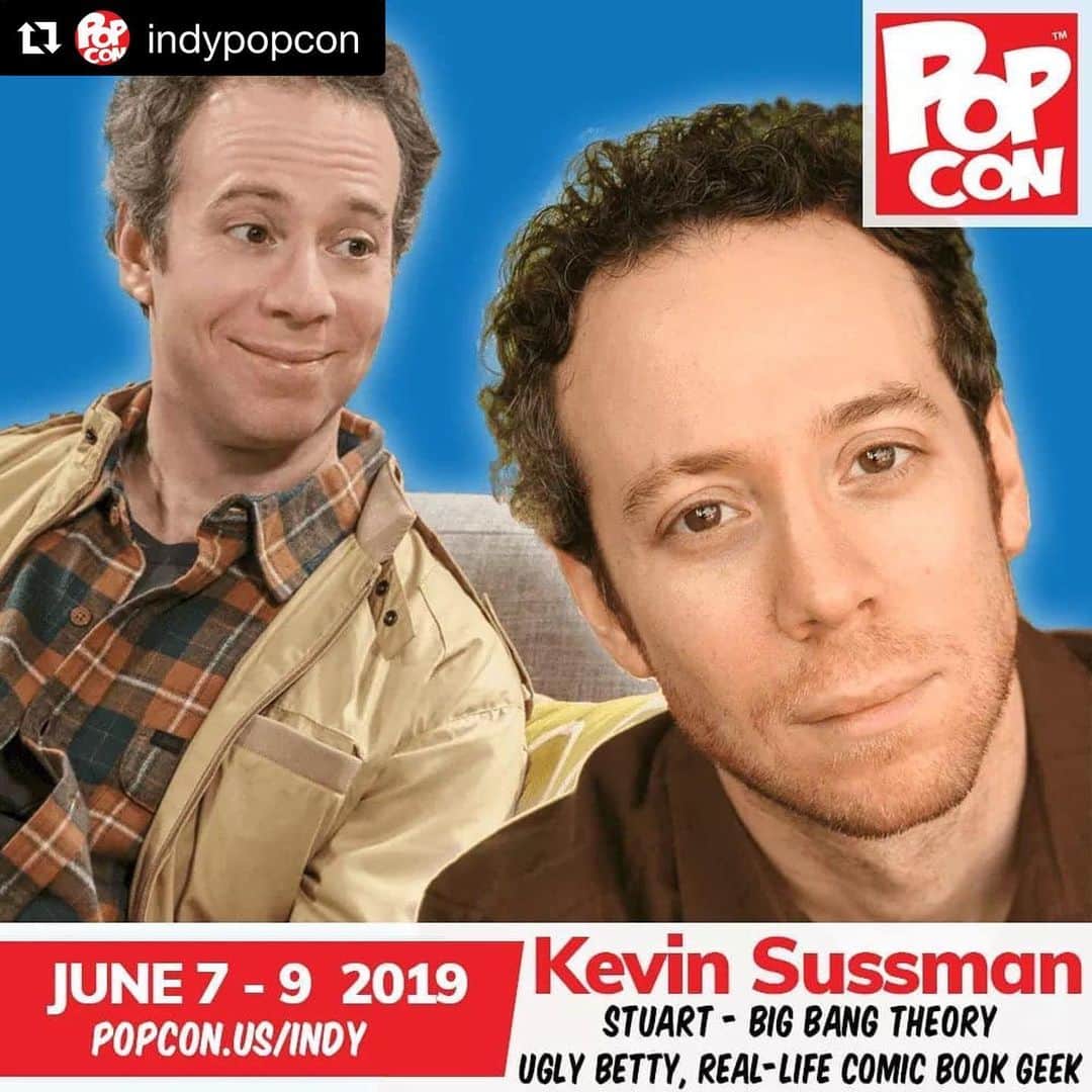ケヴィン・サスマンのインスタグラム：「Indianapolis, I'm coming! (get your mind out of the gutter)  @indypopcon」