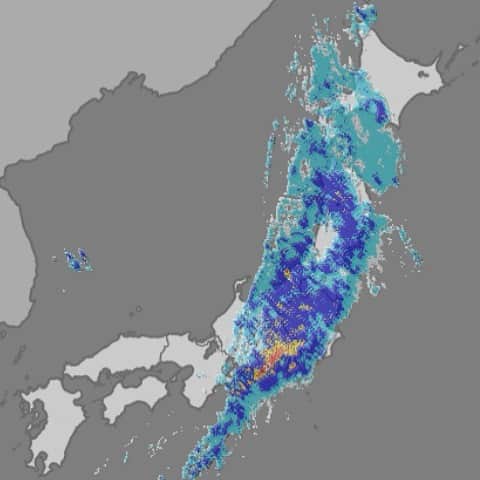 水木一郎さんのインスタグラム写真 - (水木一郎Instagram)「朝8時30分現在の雨雲の様子です。場所によっては激しい雨や雷雨の予報。風も強くなります。気をつけてお出かけください。 #雨雲レーダー  #激しい雨  #気をつけていってらっしゃい  #水木一郎」5月21日 8時39分 - ichiromizuki