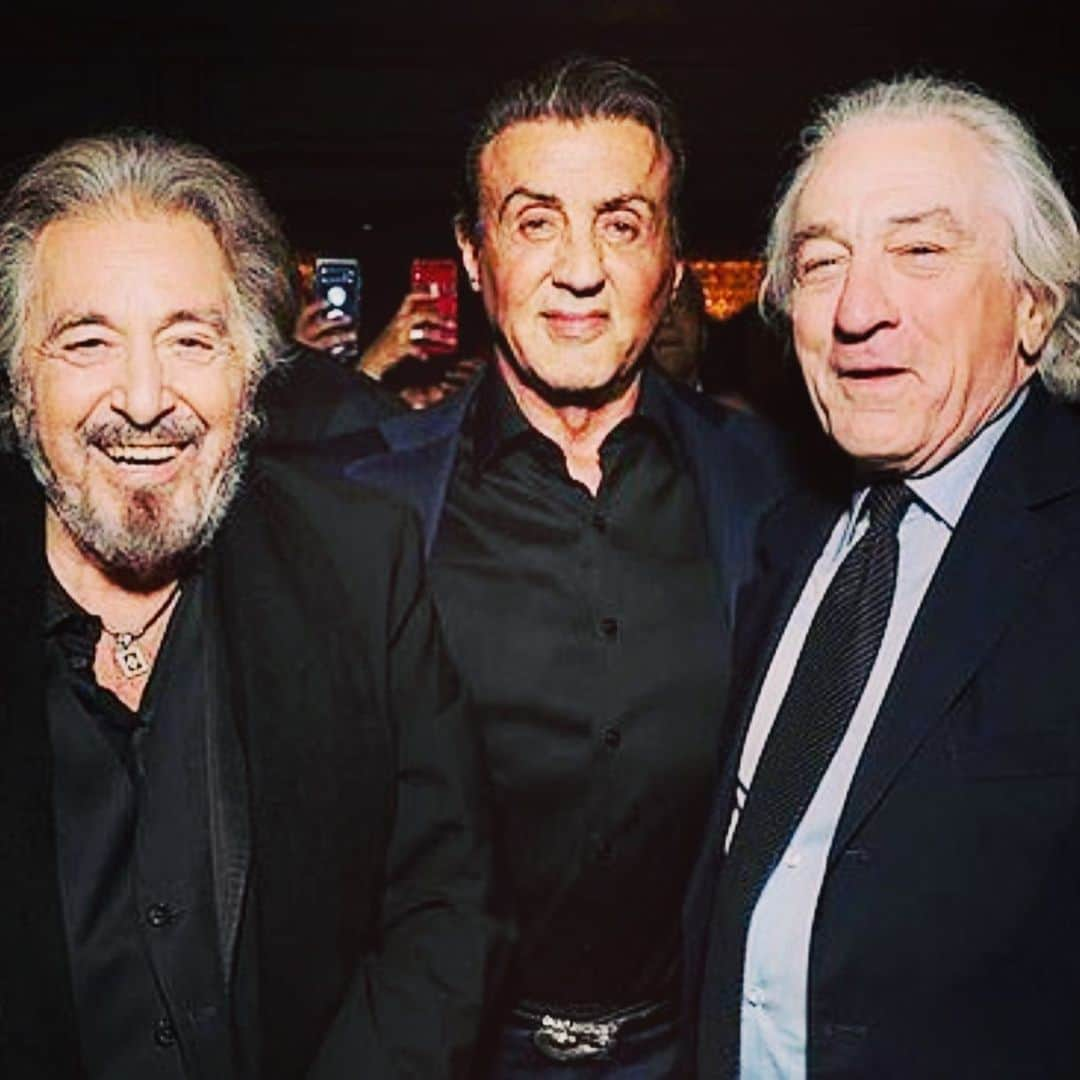 シルヴェスター・スタローンさんのインスタグラム写真 - (シルヴェスター・スタローンInstagram)「The 3 Italians!  Last night at the American icon award for Al Pacino and ran into the one in only Robert De Niro. Also crossed  paths with one of the greatest fighters ever, Evander “real deal” Holyfield ... leaving for the Cannes film festival in 2 days!」5月21日 4時17分 - officialslystallone