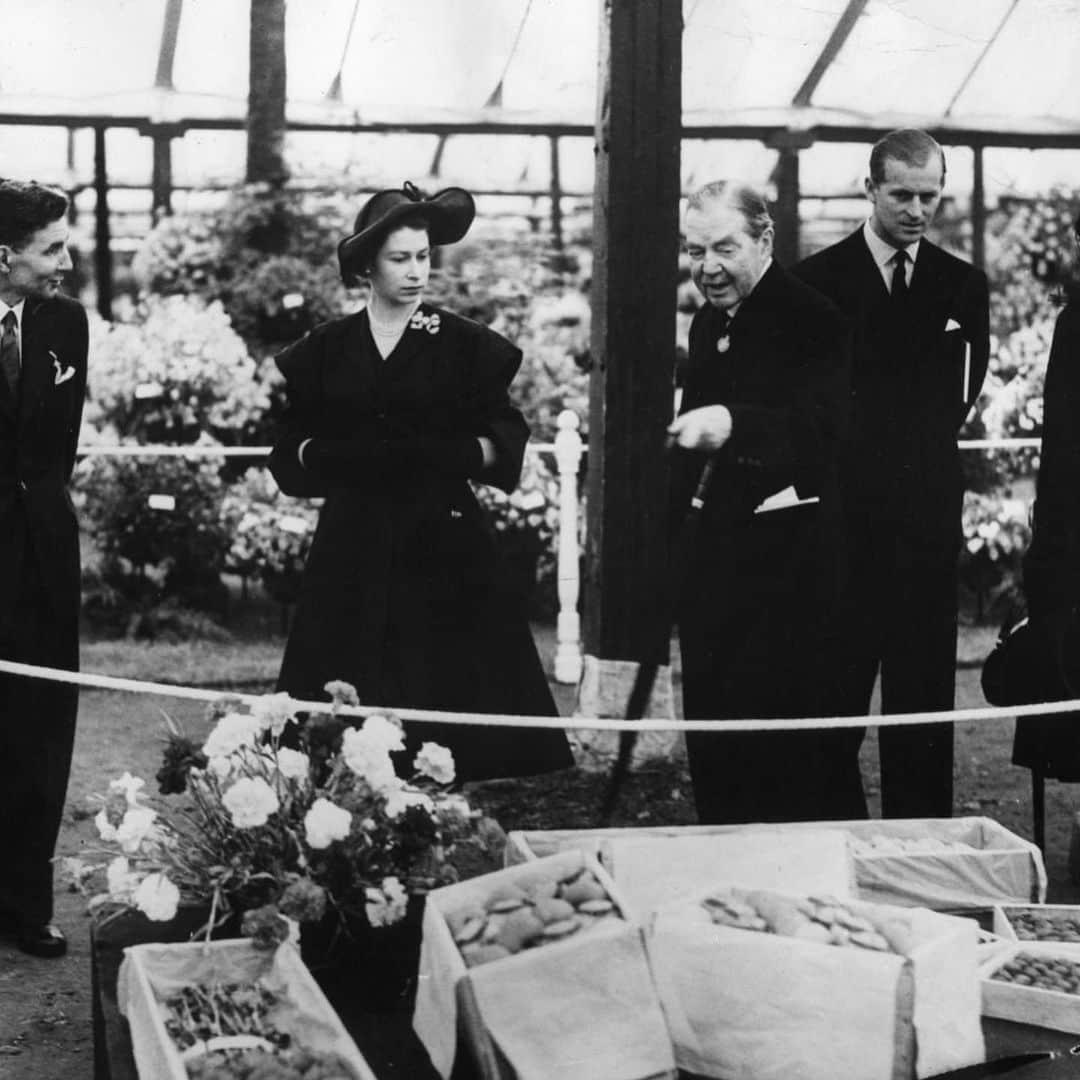 ロイヤル・ファミリーさんのインスタグラム写真 - (ロイヤル・ファミリーInstagram)「Today, The Queen, accompanied by members of The Royal Family, attended The Royal Horticultural Society’s Chelsea Flower Show.  The Queen has attended many Chelsea Flower Shows including this visit in 1952, alongside The Duke of Edinburgh (Picture 2). This year The Duchess of Cambridge has designed a garden on the theme of “Back to Nature”. The Duke and Duchess of Cambridge accompanied The Queen on a visit to the garden today.  The Duke of York, Princess Beatrice, The Earl and Countess of Wessex, The Duke and Duchess of Gloucester, Prince and Princess Michael of Kent and Princess Alexandra also attended the annual show.」5月21日 4時16分 - theroyalfamily