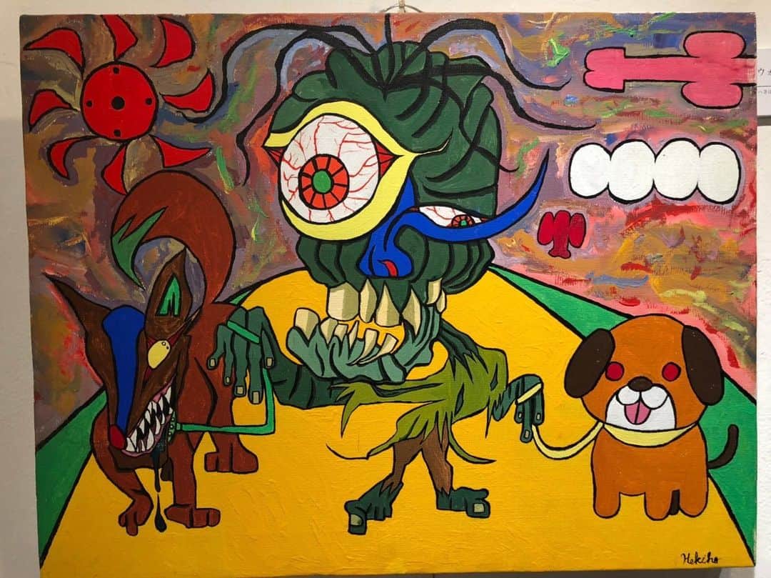 へきほーのインスタグラム：「「ウォーキングペット」  #上手に描けたよ  #ウォーキングデッド」