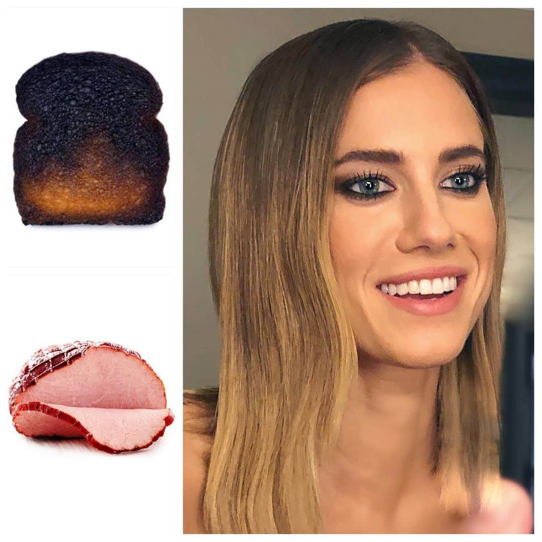 JO BAKERさんのインスタグラム写真 - (JO BAKERInstagram)「A L L I S O N • W I L L I A M S 🇺🇸 Charred toast tones on the eyes with a soft honey ham kinda lip on #allisonwilliams For @j_corden !! Processed manufactured meaty pink tones can be quite beautiful!! Find beauty in everything... I currently have no groceries and an empty fridge so this resonates with my current mood and super lacking options for today’s lunch!! ——————————————————————— Style @cristinaehrlich  Hair @chadwoodhair  Makeup by me #jobakermakeupartist Using @tomfordbeauty on the eyes + @ctilburymakeup on the lip💋#makeupartist #makeuptutorial #inspo #foodie #ham #meat #hangry day dreaming of #french  #baguette 🥖」5月21日 5時50分 - missjobaker