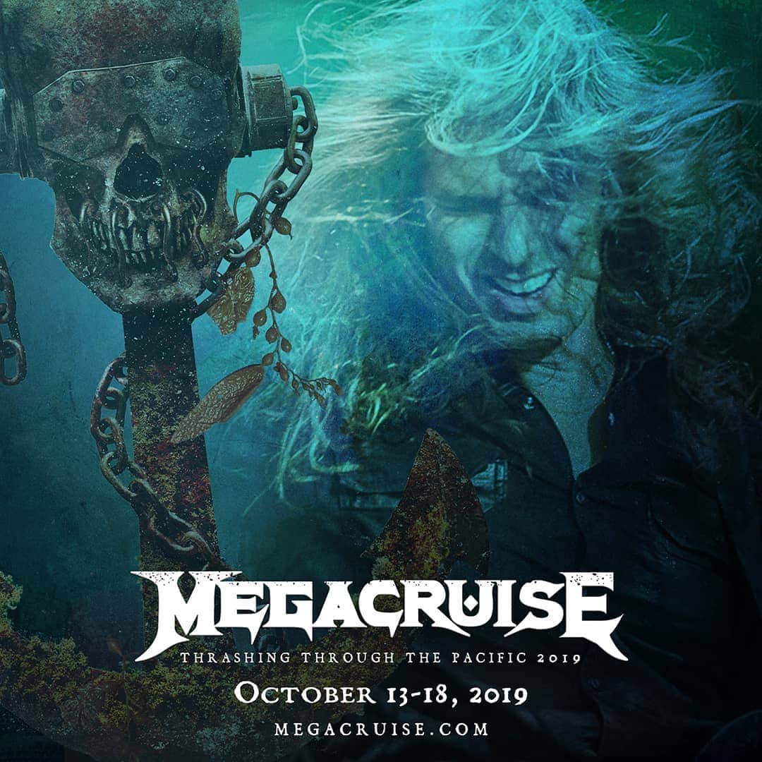 Megadethさんのインスタグラム写真 - (MegadethInstagram)「Experience one of the greatest adventures you will ever have! Join us on the MEGACRUISE October 13-18. Book today! megacruise.com (link in bio) . #megadeth #megacruise #cruise」5月21日 6時17分 - megadeth