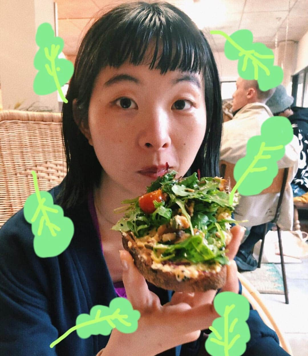 ユウキさんのインスタグラム写真 - (ユウキInstagram)「love vege!🥬🥒🌽🥕🥦🍆🍅💚 #chaiband #neoかわいい #コンプレックスはアートなり」5月21日 17時22分 - yuukichan2