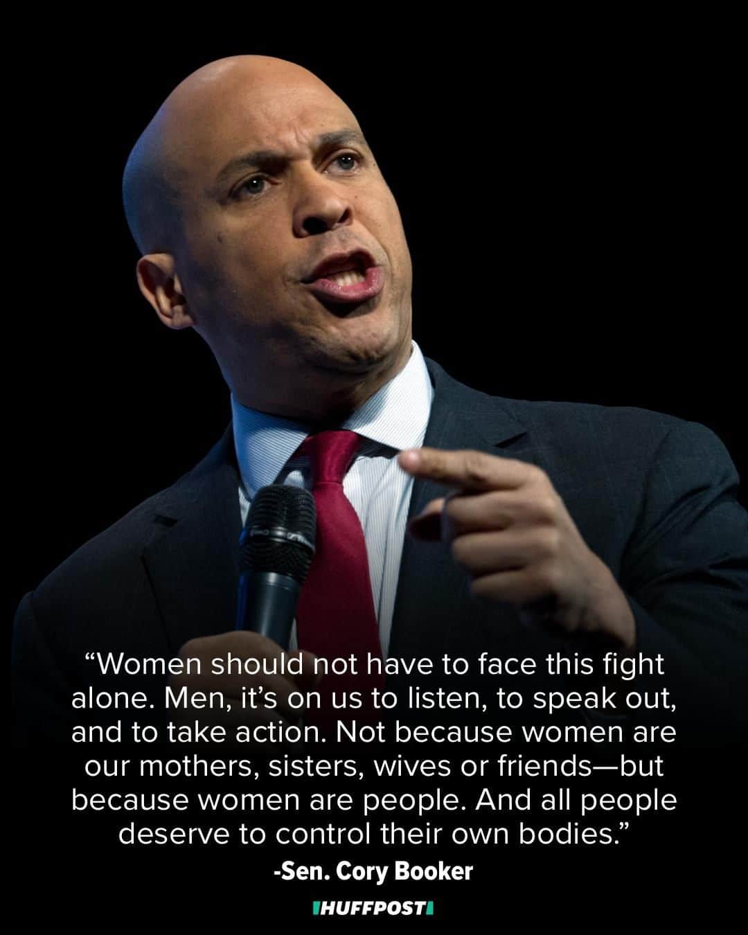 Huffington Postさんのインスタグラム写真 - (Huffington PostInstagram)「This is so important. 🙌 Presidential hopeful Sen. Cory Booker penned an open letter to men in GQ magazine imploring them “to listen, to speak out, and to take action” in the wake of recent legislature around the country impeding women’s access to abortion. The New Jersey Democrat addressed the draconian Alabama abortion law passed this week that bans the procedure in almost every case. Booker said that men need to understand these “types of bills were designed to control, dehumanize, and criminalize.” // 📷: AP Images」5月21日 9時20分 - huffpost