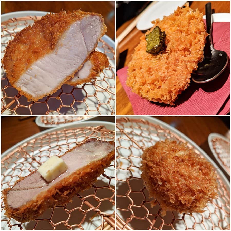 大見さなえさんのインスタグラム写真 - (大見さなえInstagram)「最初に肉汁を吸ってから食べる﻿ トンカツ🤤🍖﻿ 銀座『#かつかみ 』﻿ ﻿ トンカツの色んな部位が食べられるコース☺️！﻿ ヒレカツの肉汁を吸って味わうところから始まり﻿ 旨味ってこんなに出てくるんだと実感(*´꒳`*)✨﻿ ﻿ ロースカツはこんなに沢山わさびをつけても﻿ 脂身がしっかりあるから辛くない😳🌸﻿ ﻿ 選択できる天然アワビのコロッケや﻿ きた福の蟹コロッケも絶品だった😍﻿ カツカレーはお店の方が大盛りにしてくださった🙈💓﻿ ﻿ 夜はタイミングよく出せるように﻿ 席数を13席に限定しているという﻿ お客さんへの思いやりが素敵☺️💓﻿ ﻿ #pixelで撮影 #トンカツ #カツ #肩ロース﻿ #わさび #本わさび #山葵 #お肉﻿ #meat #豚 #めぐログ_銀座」5月21日 10時05分 - tabe_megumi