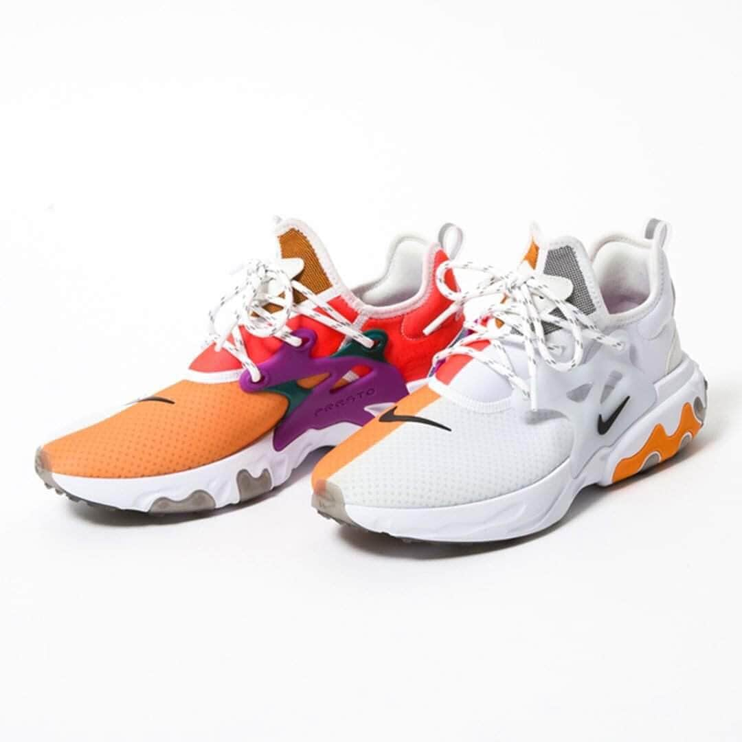 HYPEBEASTさんのインスタグラム写真 - (HYPEBEASTInstagram)「@hypebeastkicks: @beams_official and @nike have unveiled official imagery for their collaborative React Presto “Dharma” and the accompanying capsule. Taking cues from Buddhism, the special colorway has been inspired by the bright hues of daruma dolls. Look for the collection to hit BEAMS’ site and stores on May 25. Photo: BEAMS」5月21日 11時29分 - hypebeast