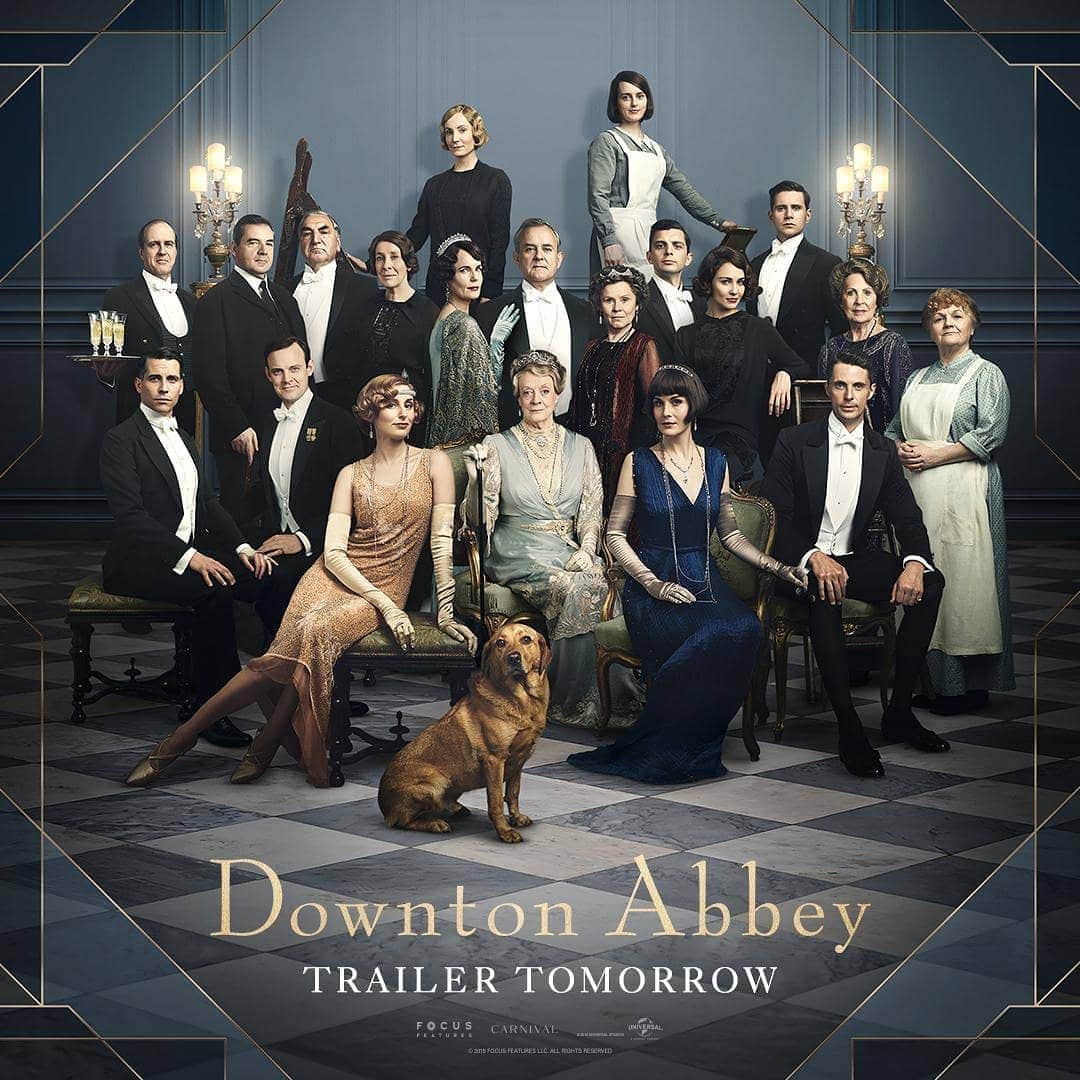 ローラ・カーマイケルのインスタグラム：「It's nearly trailer time ... ❤️ #DowntonAbbeyFilm」