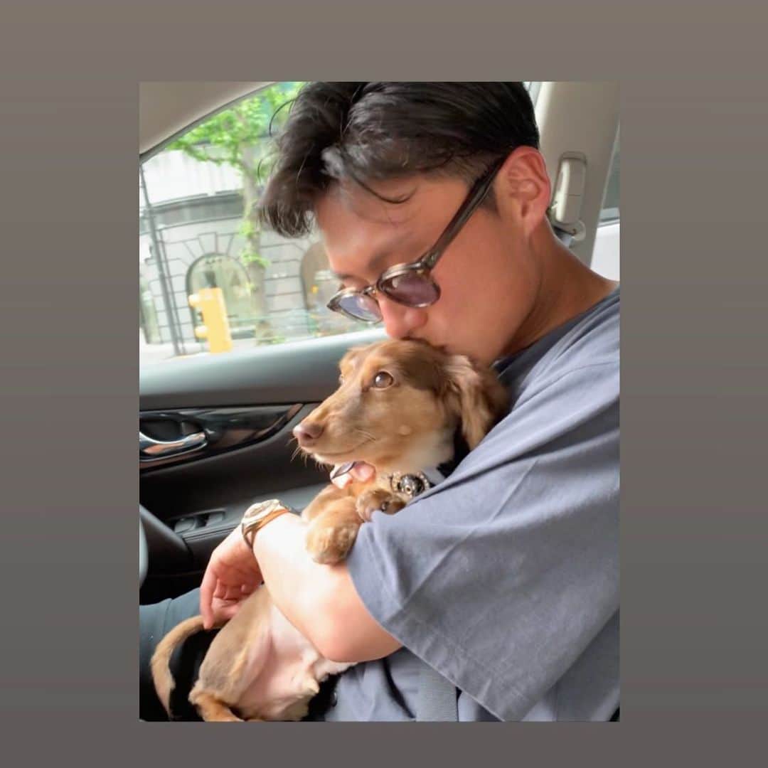 李忠成さんのインスタグラム写真 - (李忠成Instagram)「-My best friend- #ティフィン #カニンヘンダックス #bestfriend #dachshund」5月21日 17時56分 - tadanarilee_official