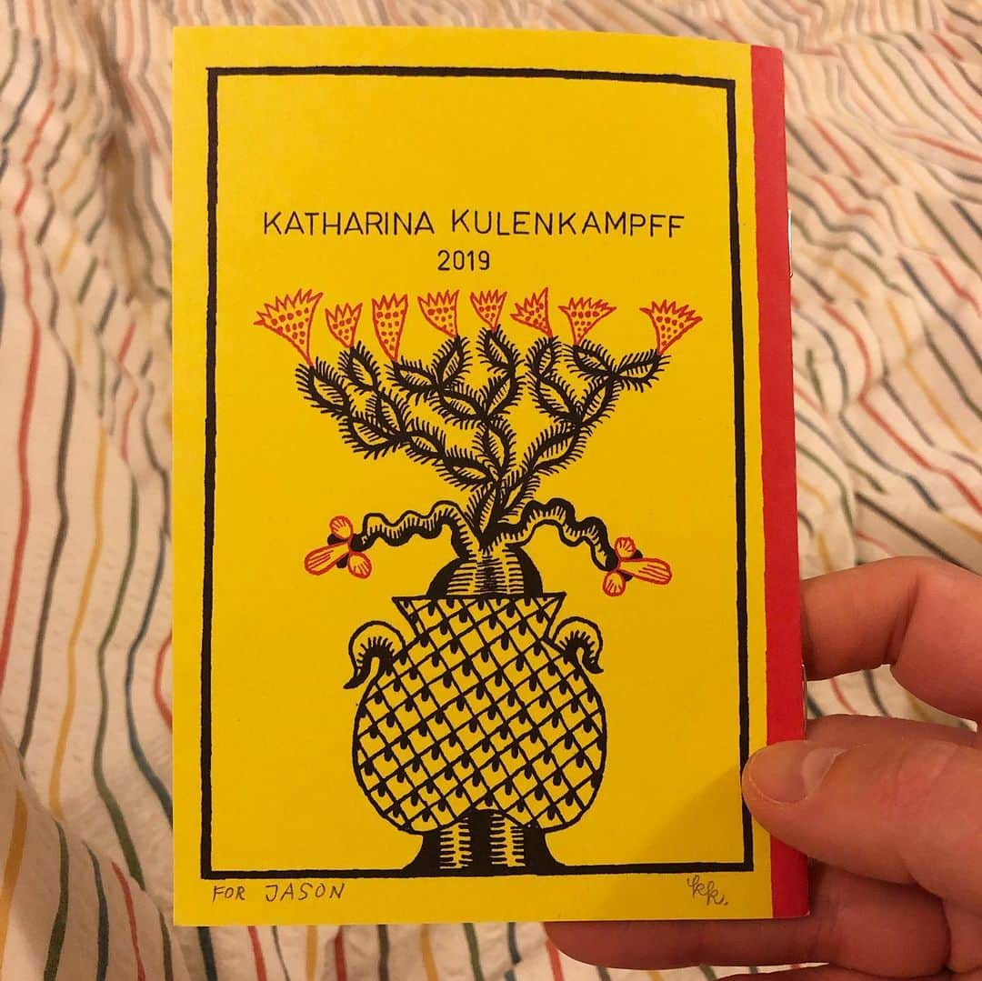 Jason G. Sturgillさんのインスタグラム写真 - (Jason G. SturgillInstagram)「I love getting surprises in the mail. This beautiful little zine by @katharinakulenkampff is helping me get through this pinched nerve pain. 😍」5月21日 14時11分 - jgspdx