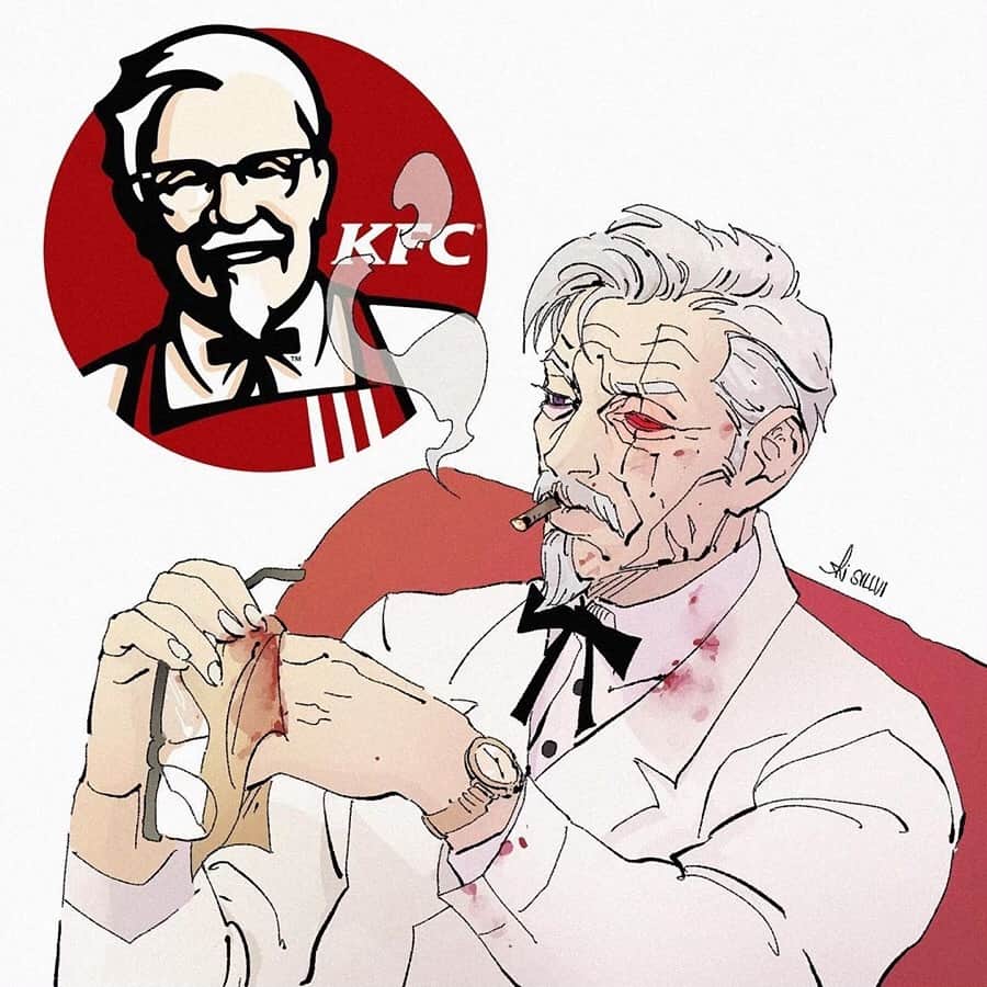 9GAGさんのインスタグラム写真 - (9GAGInstagram)「If fast food mascots were super villains 🦹‍♂️ | Follow @doodles - By @sillvi_illustrations - #doodles #illustration #comics #fastfood #fastfoodmascots #villain」5月21日 14時24分 - 9gag