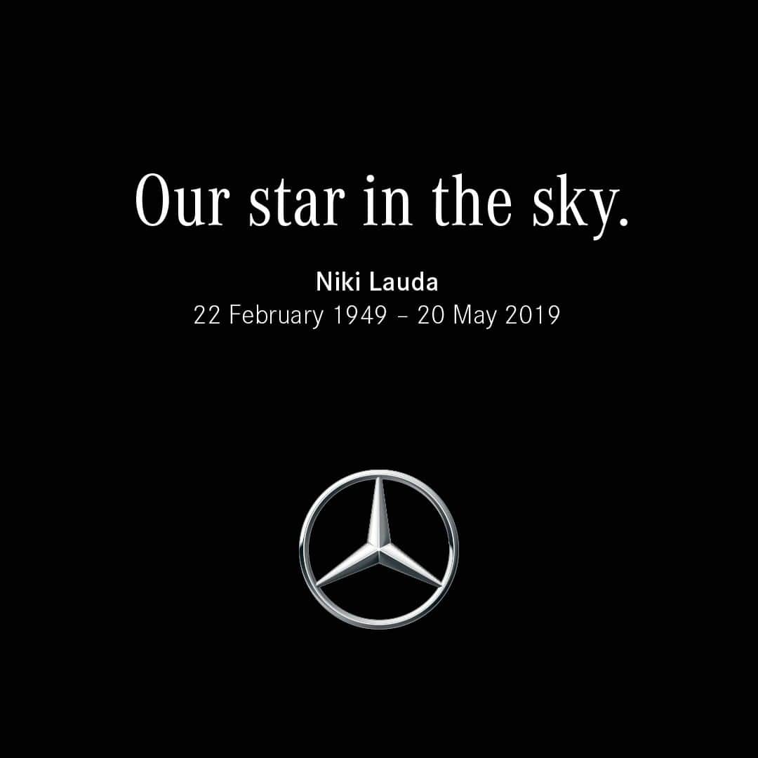 メルセデス・ベンツさんのインスタグラム写真 - (メルセデス・ベンツInstagram)「With deep sorrow and sincere respect, Mercedes-Benz bids farewell to one of the greats: Niki Lauda. He will always be remembered as the Chairman of Mercedes-AMG Petronas Motorsport, a three-time F1 champion, passionate entrepreneur and above all: as a wonderful human being.」5月22日 2時00分 - mercedesbenz