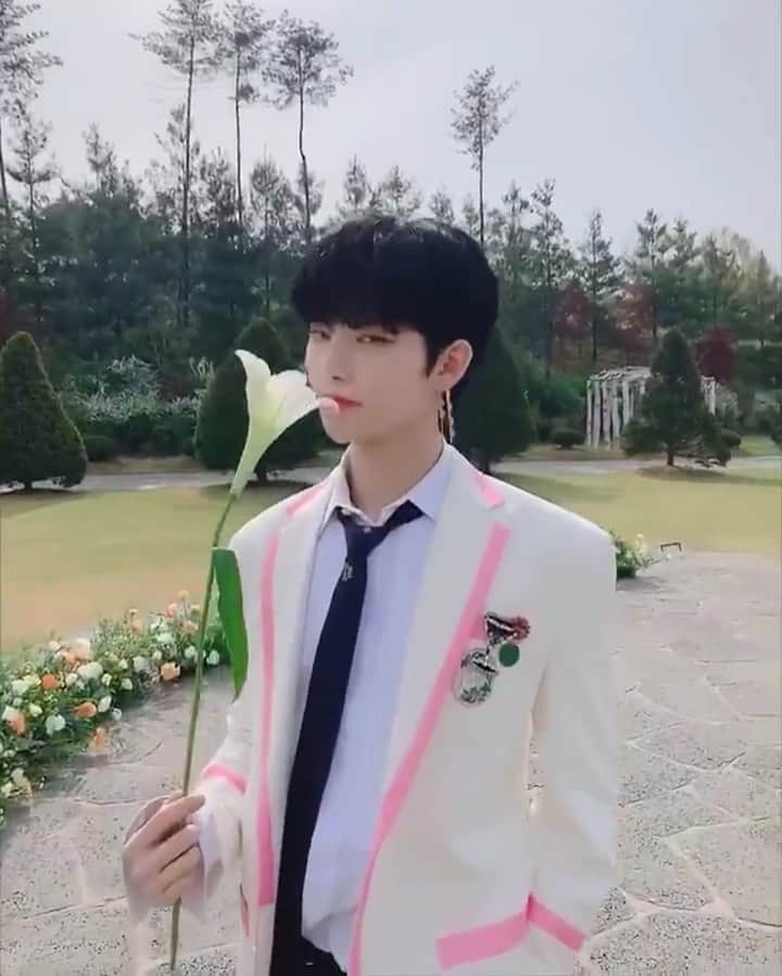 のインスタグラム：「#활 Peaceful garden🌱  190521 We_The_Boyz Twitter Update _ _ _ _ 《 #theboyz#더보이즈#활#hwall#heohyunjoon #hyunjoon #theboyzhwall#tbz#hwalltheboyz#허현준 》」