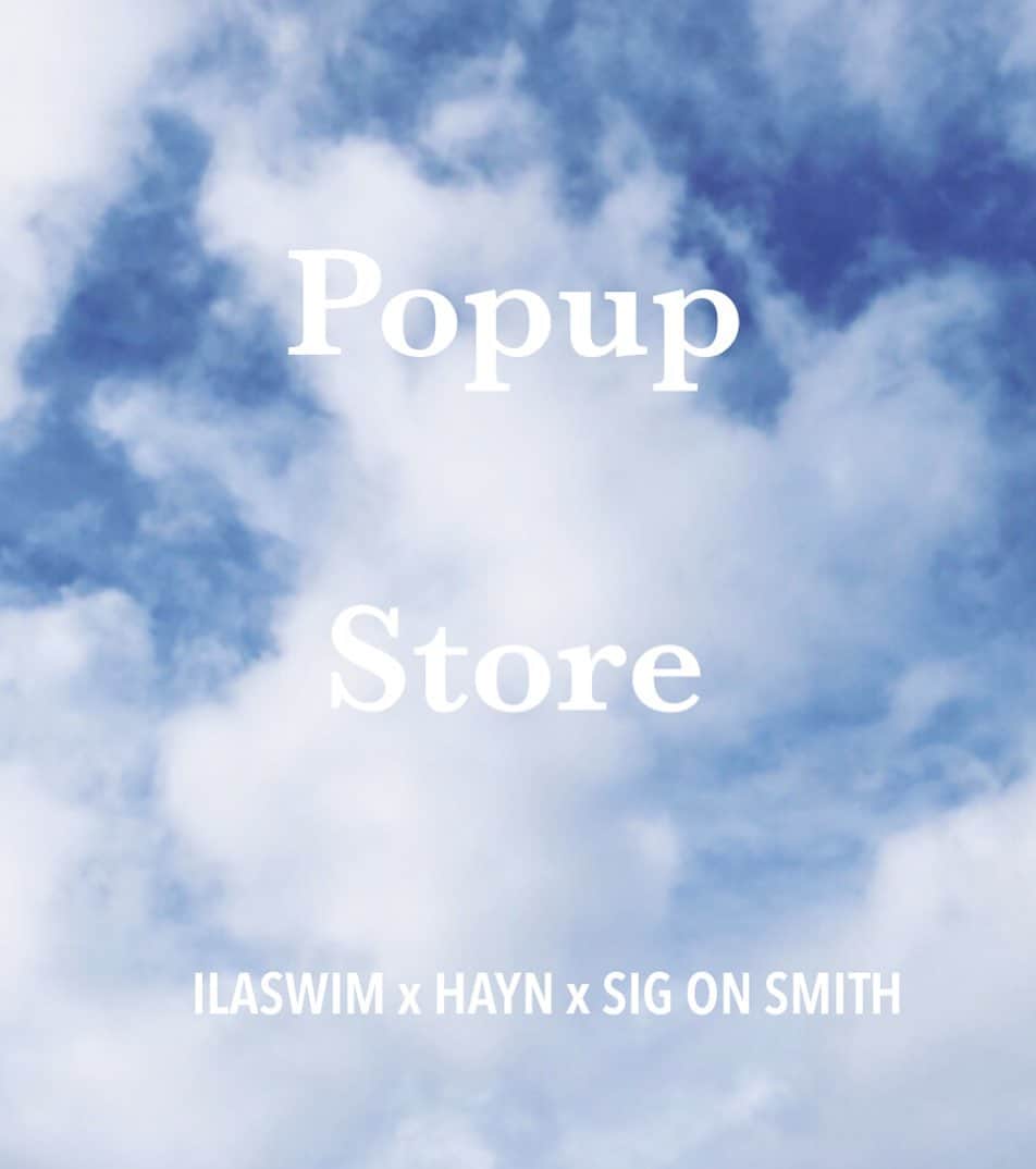 ILAのインスタグラム：「We are finally announcing the dates for our collaboration that’s happening this summer. ILASWIM x HAYN x SIG ON SMITH, mark your calendar for upcoming pop up store in Japan. 【Nagoya 】July 11th - 15th  Nagoya Parco 1F ・ 【Tokyo 】July 20th - 24th  Laforet Harajyuku 1F ・ 【Osaka】July 26th - Aug 1th  Lucua 1100 4F ・ 【Fukuoka】August 3th - 8th  Ropponmatsu Tsutaya bookstore 2F ・ 【Kyoto】August 3th - 13th  Fujii Daimaru 1F ・ ・ いつもILASWIMをご愛顧い頂きありがとうございます。ハワイブランドHAYNとSIG ON SMITH とのコラボ商品を今年の7月にかけ、東京・名古屋・大阪・京都・福岡5都市にてポップアップストアを開催いたします。新作商品の先行販売、豊富なラインアップをご用意しております。みなさまのご来店をお待ちしてます！ ・ 【NAGOYA 名古屋 POPUP STORE】 期間:7/11 (Thu) - 7/15 (Mon) 会場:名古屋パルコ1F エントランス 営業時間: 10:00 - 21:00 ・ ・ 【TOKYO 東京 POPUP STORE】 期間:7/20(Sat) - 7/24(Wed) 会場:原宿ラフォーレ 1F エントランス 営業時間:11:00 - 21:00 ・ ・ 【OSAKA 大阪 POPUP STORE】 期間:7/26(Fri) - 8/1 (Thu) 会場:大阪ルクアイーレ4階 (伊勢丹クローゼット・ザ・ステージ) 営業時間:10:00 - 21:00 ・ ・ 【FUKUOKA 福岡 POPUP STORE】 期間:8/3(Sat) - 8/8 (Thu)  会場:福岡六本松蔦屋2F  営業時間:7:00 - 23:00 ・ ・ 【KYOTO 京都 POPUP STORE】 期間:8/3(Sat) - 8/13 (Tue)  会場:京都藤井大丸1F ポップアップスペース 営業時間:10:30 - 20:00」