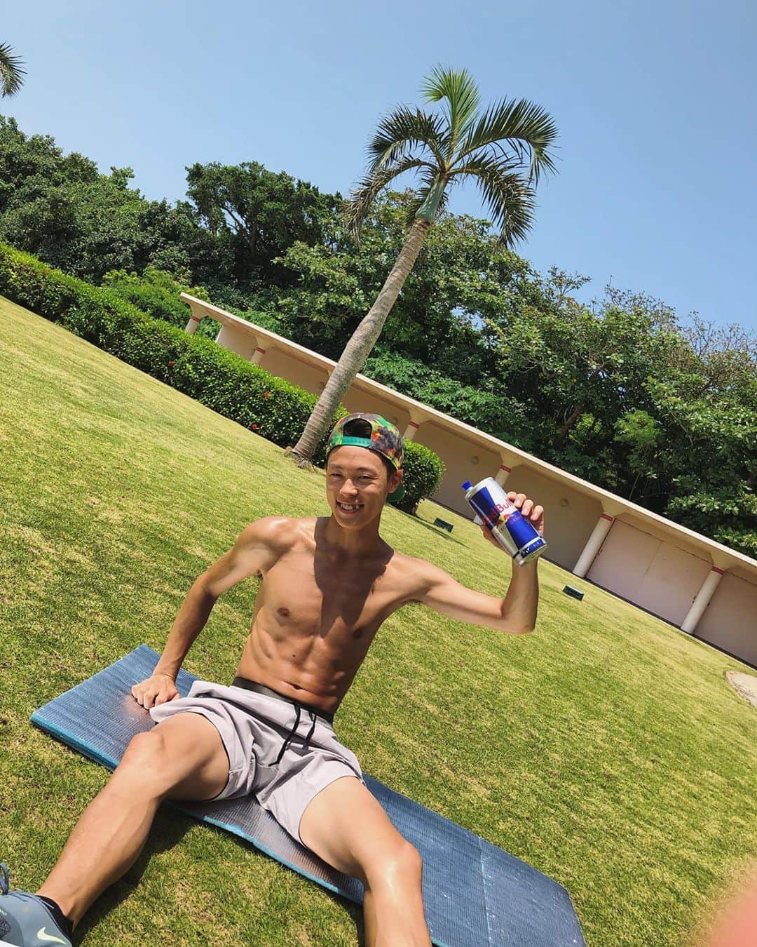小林陵侑のインスタグラム：「🕺🏽🕺🏽 #redbull #宮古島 #トレーニング #キャンプ #土屋ホーム #小林陵侑 #スキージャンプ #ryoyukobayashi  #たのしま」