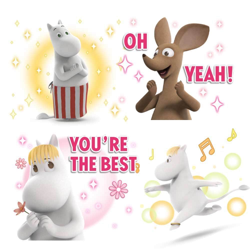 ムーミンさんのインスタグラム写真 - (ムーミンInstagram)「😍TA-DA! 🎁 The cutest #Moominvalley chat stickers by LINE - to Moominize chatting 😎💬 See the whole collection and read more at Moomin.com (link in bio) ♥️ #moomin #moominvalley #moominofficial #LINEstickers」5月21日 21時38分 - moominofficial