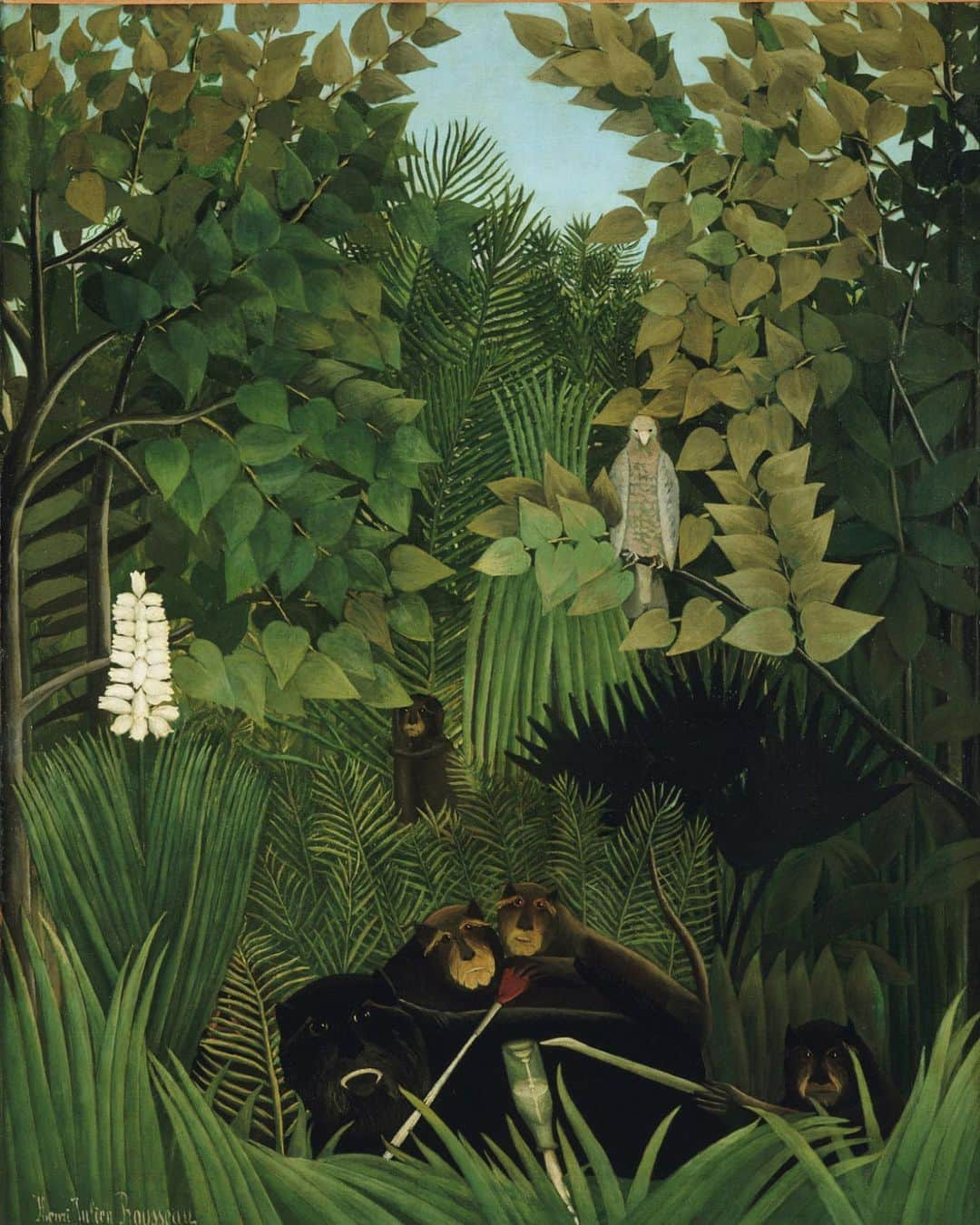 フィラデルフィア美術館さんのインスタグラム写真 - (フィラデルフィア美術館Instagram)「Happy birthday to Henri #Rousseau who was born #onthisday in 1844. Though best known for his paintings of jungles, Rousseau never left France. He drew inspiration for his fantastical works from children’s book illustrations and the Jardin des Plantes (a botanical garden and zoo) in Paris. • “The Merry Jesters” 1906, by Henri-Julien-Félix Rousseau」5月21日 21時53分 - philamuseum