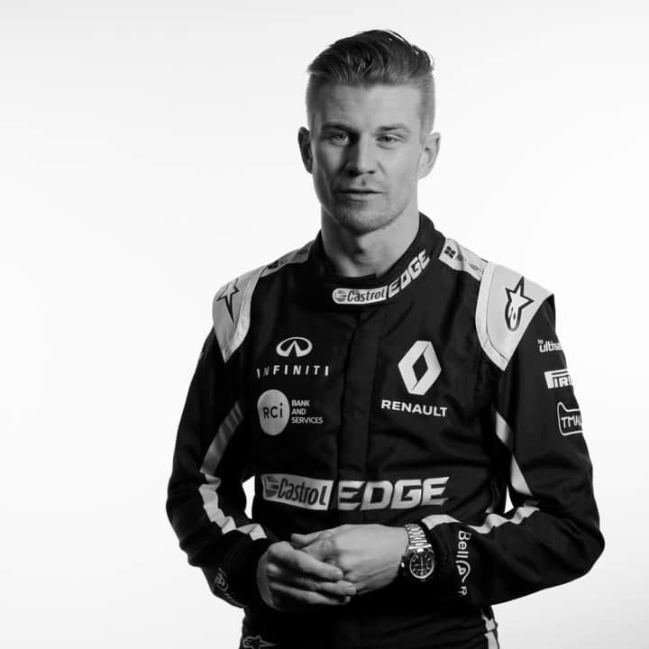 のインスタグラム：「"2012 going back to the brasilian Grand Prix…" check the entire interview of @hulkhulkenberg talking about his best memory in F1. #RS19 #RSspirit #Racing #BRmanifesto #timeinstruments #precisionperformance #BellRoss #Formula1 #RenaultF1Team」